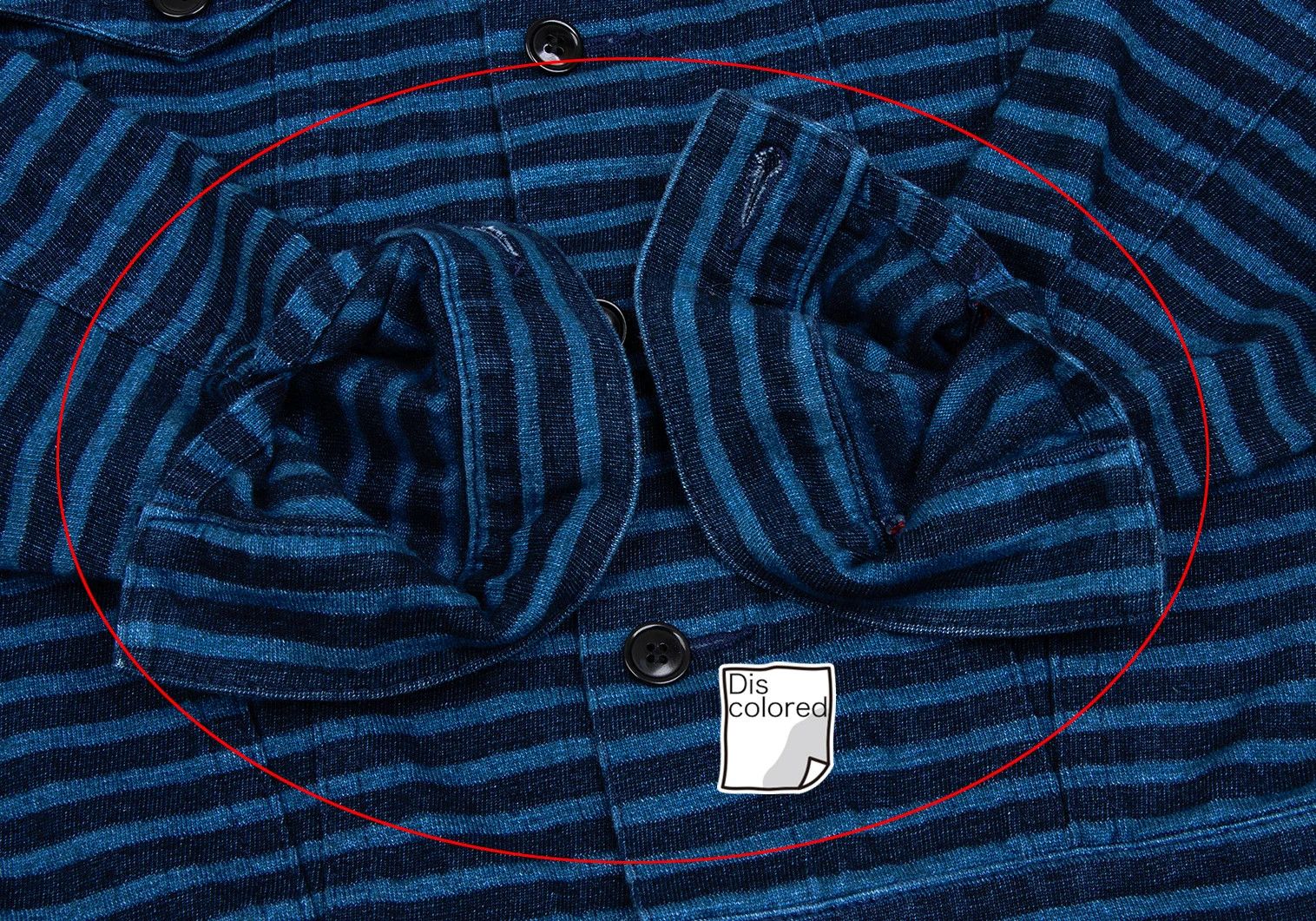 Junya Watanabe Cotton Stripe Sweat Trucker Jacket in Blue, Size XS Size US XS / EU 42 / 0 - 10 Thumbnail