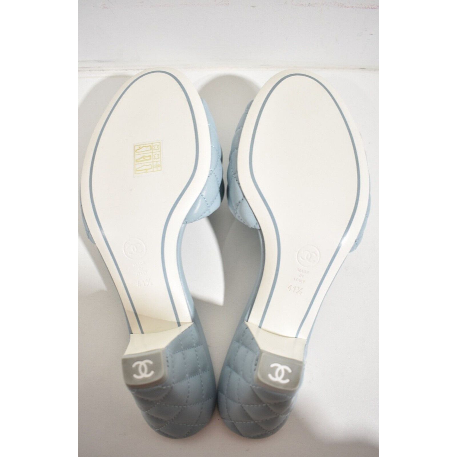 Chanel 22P Quilted CC Logo Cone Heel Mule Slide Sandal 41.5 Size US 11.5 / IT 41.5 - 12 Thumbnail