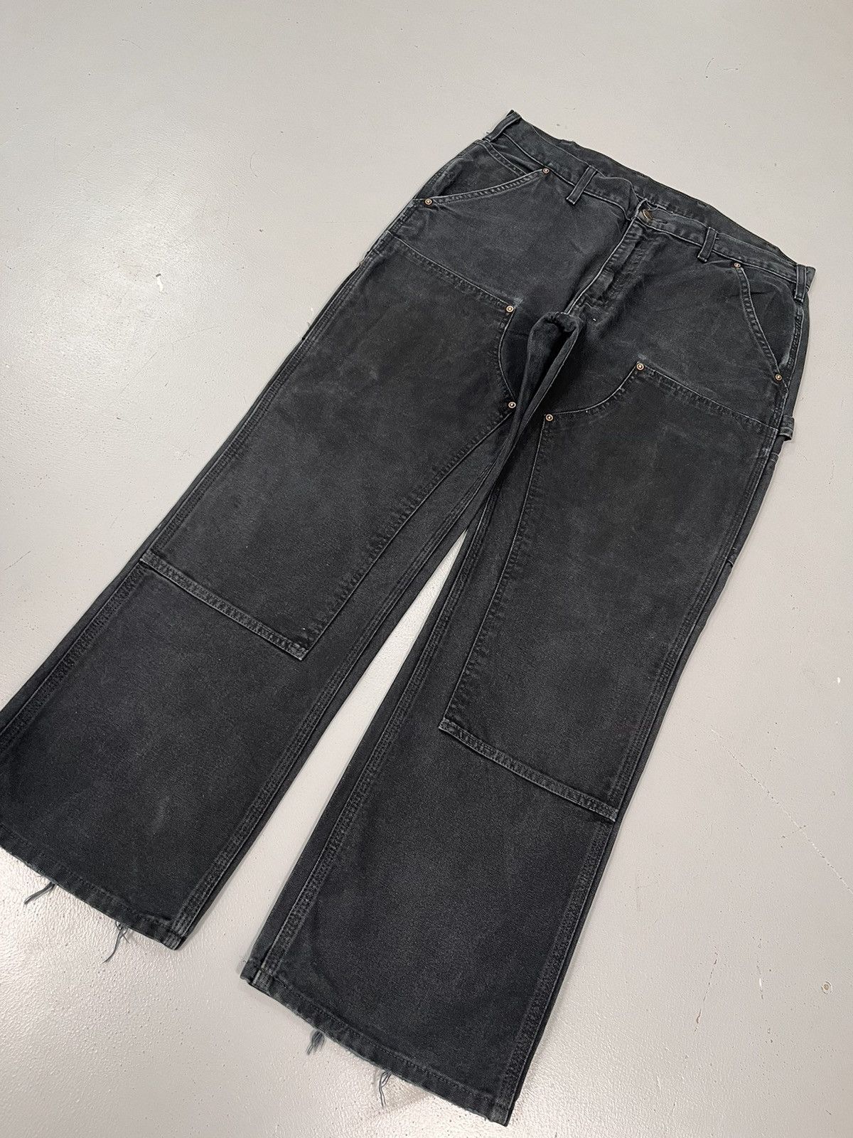 Carhartt × Vintage Vintage Carhartt B01 BLK double knee denim Size US 36 / EU 52 - 3 Thumbnail
