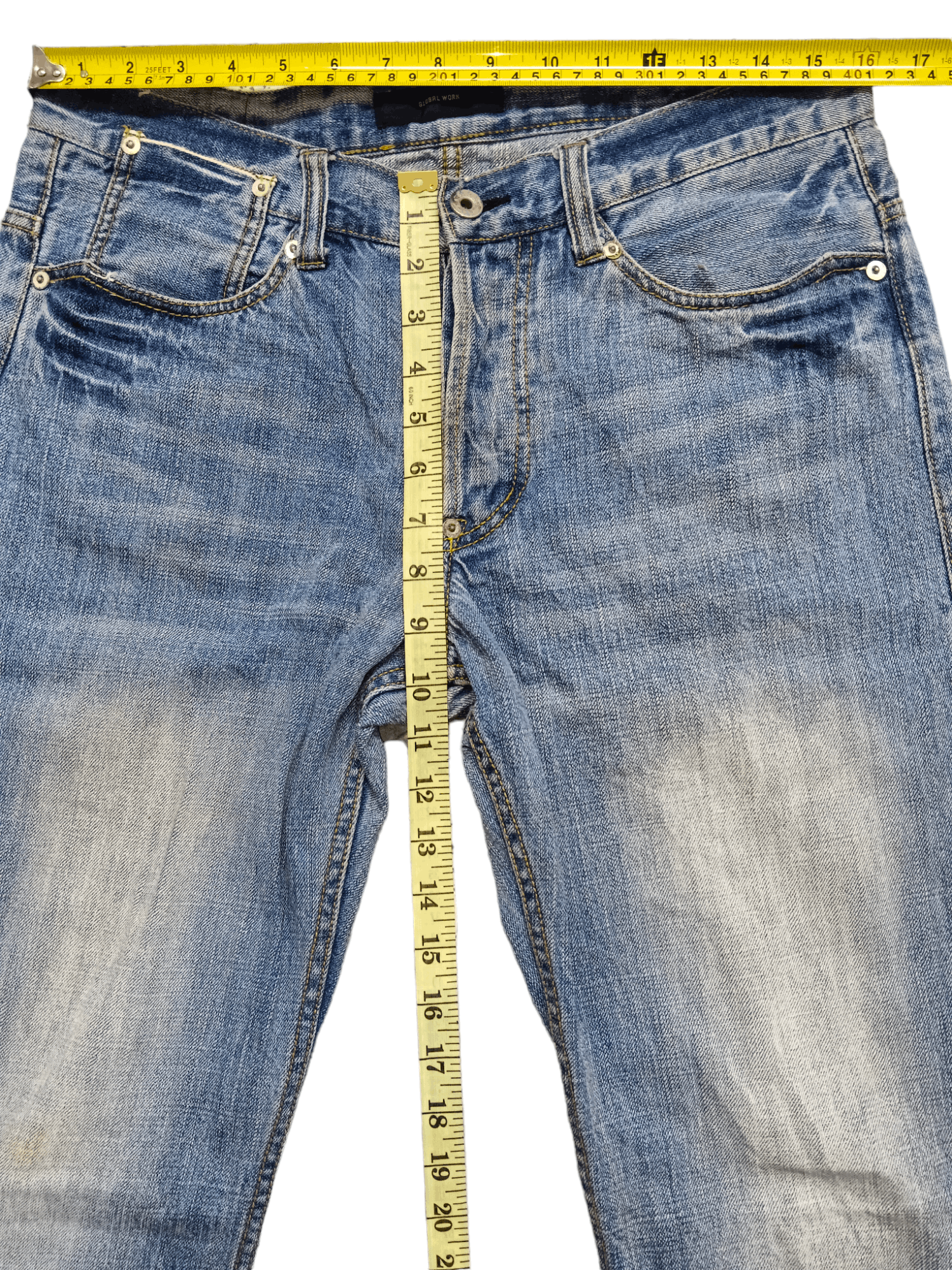 Global Work Global Work Selvedge Distressed Denim Size US 32 / EU 48 - 12 Thumbnail