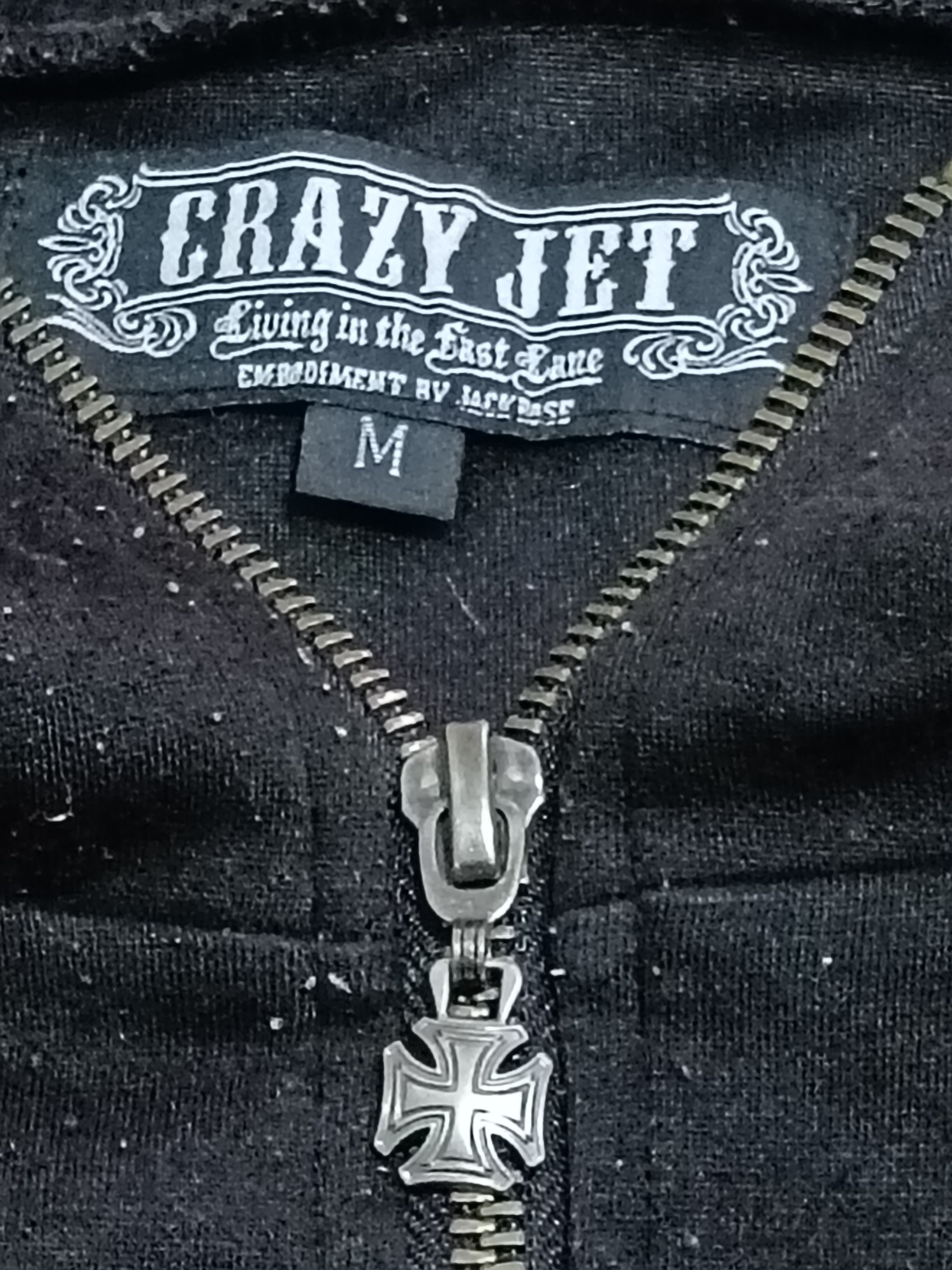 Japanese Brand CRAZY JET SKULL EMBROIDERED CHROME HEART INSPIRED JACKET Size US M / EU 48-50 / 2 - 2 Thumbnail