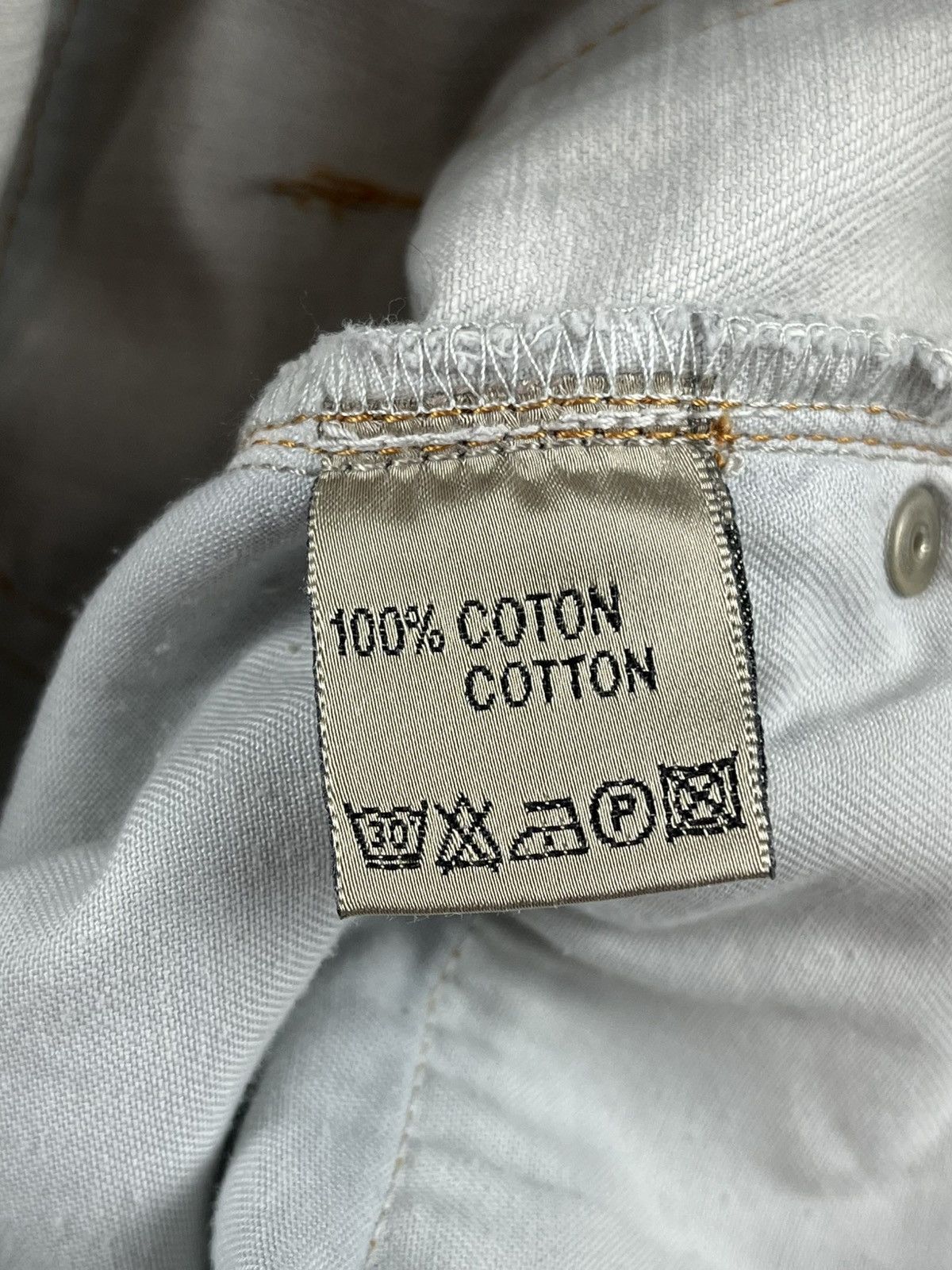 Dior SS08 Dior Homme Unaltered Bleached Marble Denim Jeans Size US 28 / EU 44 - 9 Thumbnail