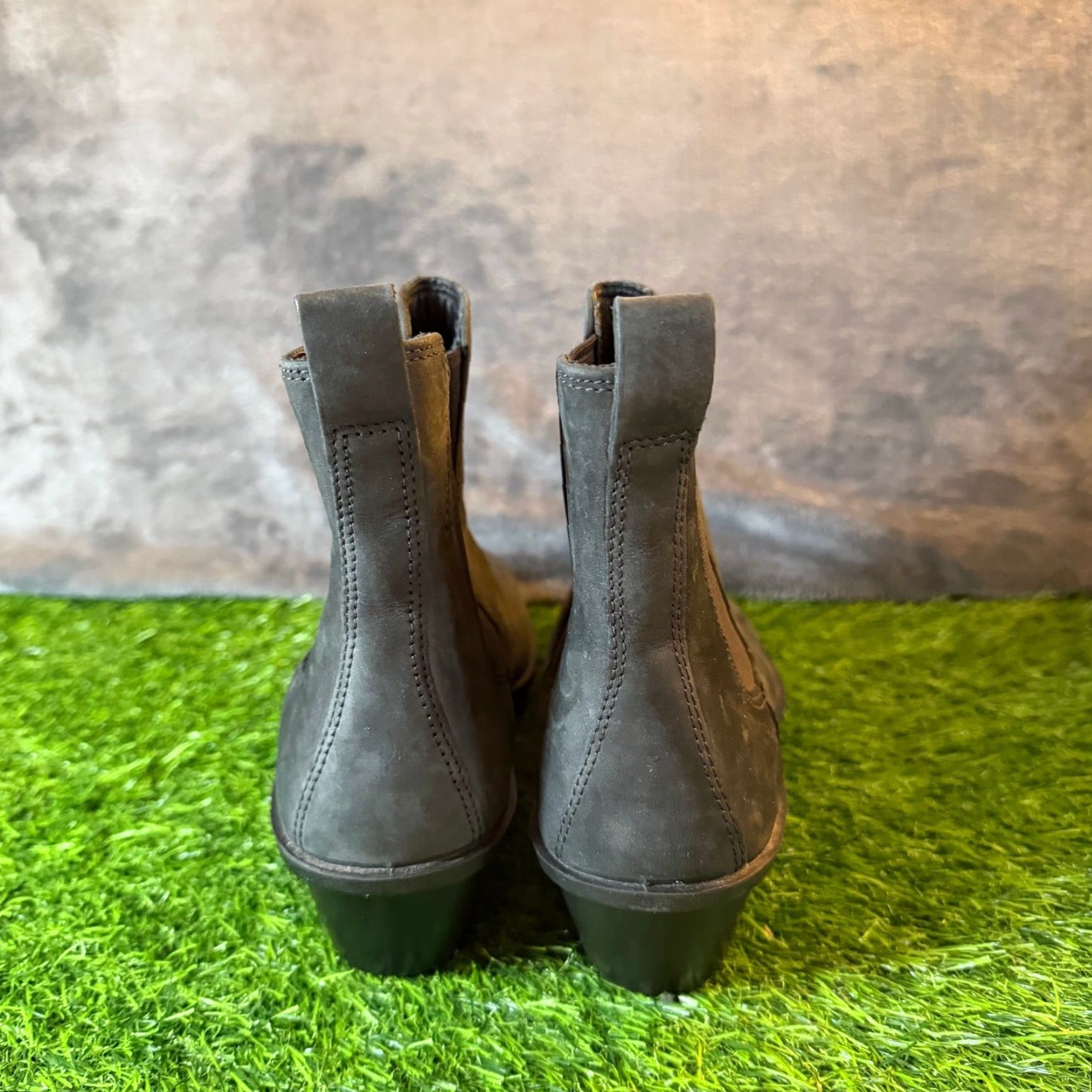 Ecco ECCO Skyler Wedge Chelsea Black Nubuck Leather Boots Womens 8.5 Chelsea Boot Navy? Size US 9 / IT 39 - 6 Thumbnail