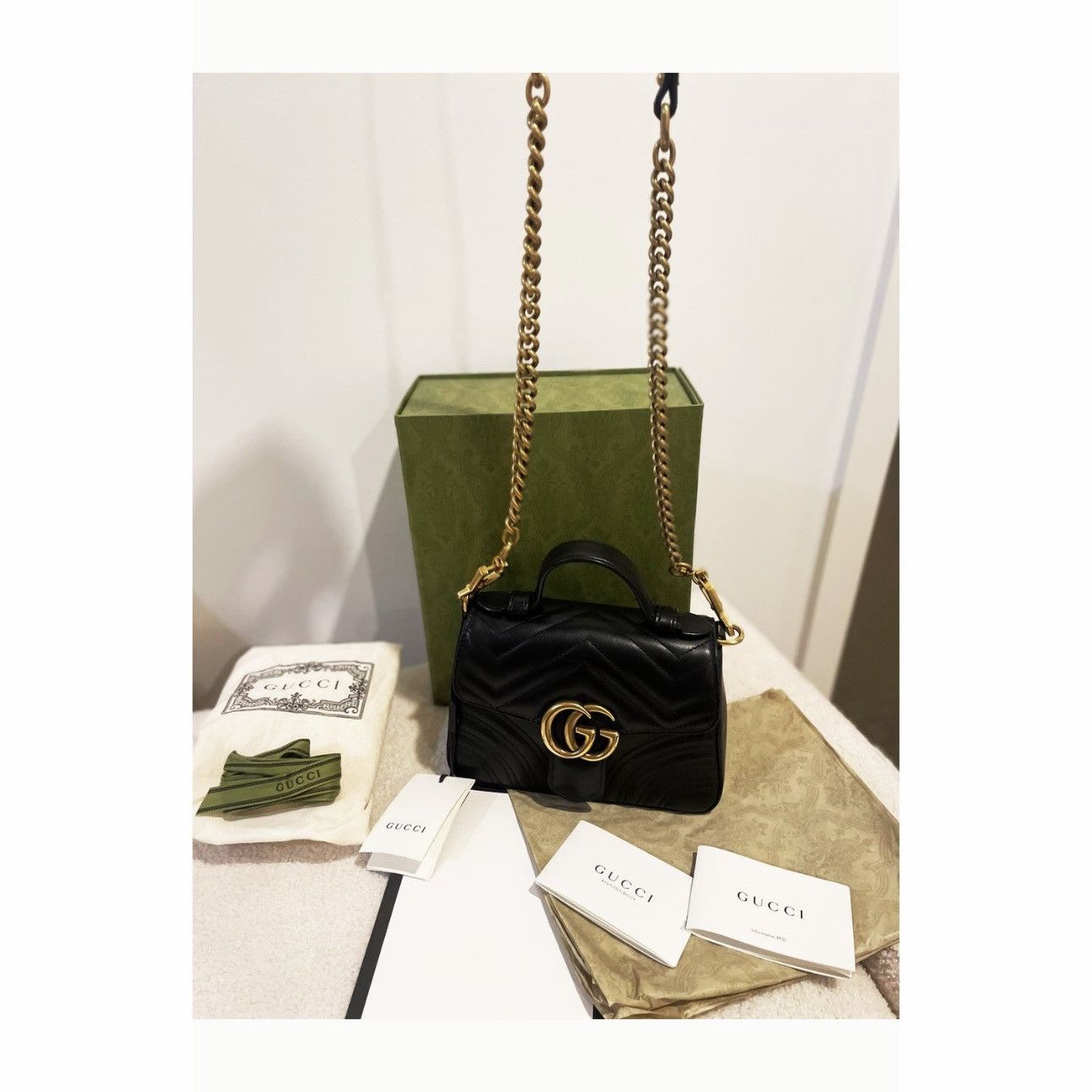 Gucci GG Marmont mini top handle bag Size ONE SIZE - 1 Thumbnail