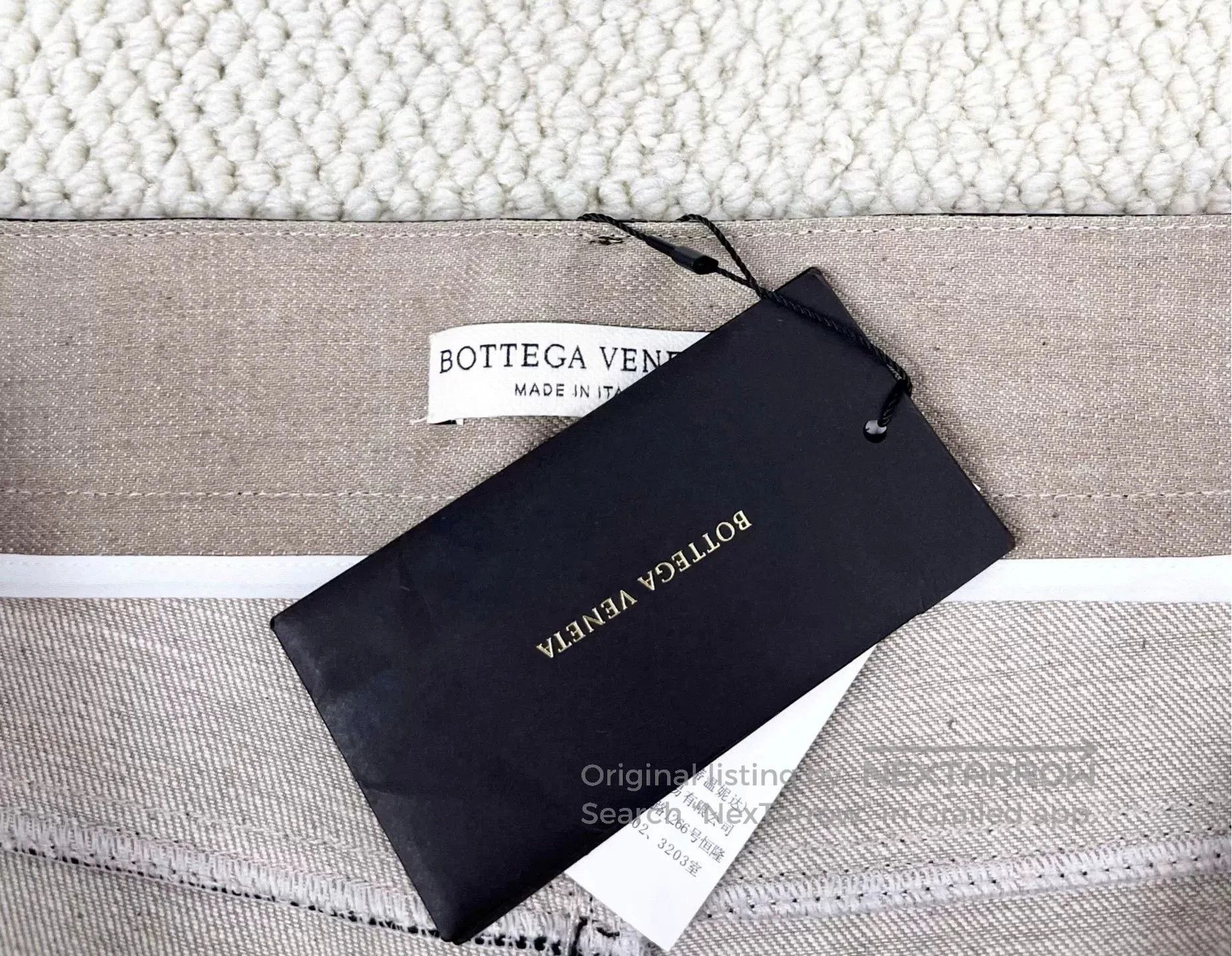 Bottega Veneta Bottega Veneta Khaki Leather Panel High. Size 37" - 3 Thumbnail