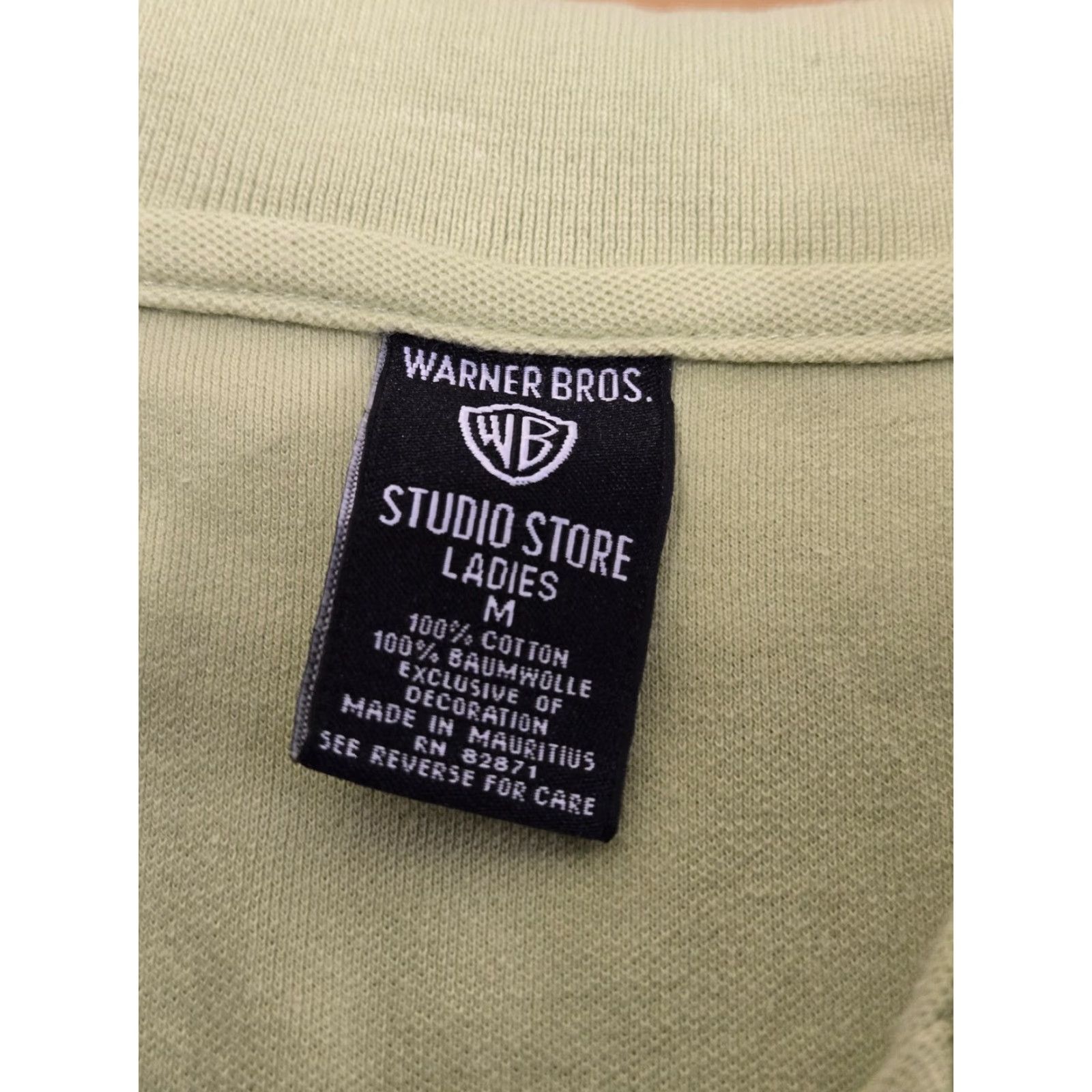 Vintage Warner Bros Studio Store Polo Shirt Womens Pepe Le Pew Embroidered Cartoon Green Medium Size M / US 6-8 / IT 42-44 - 3 Thumbnail