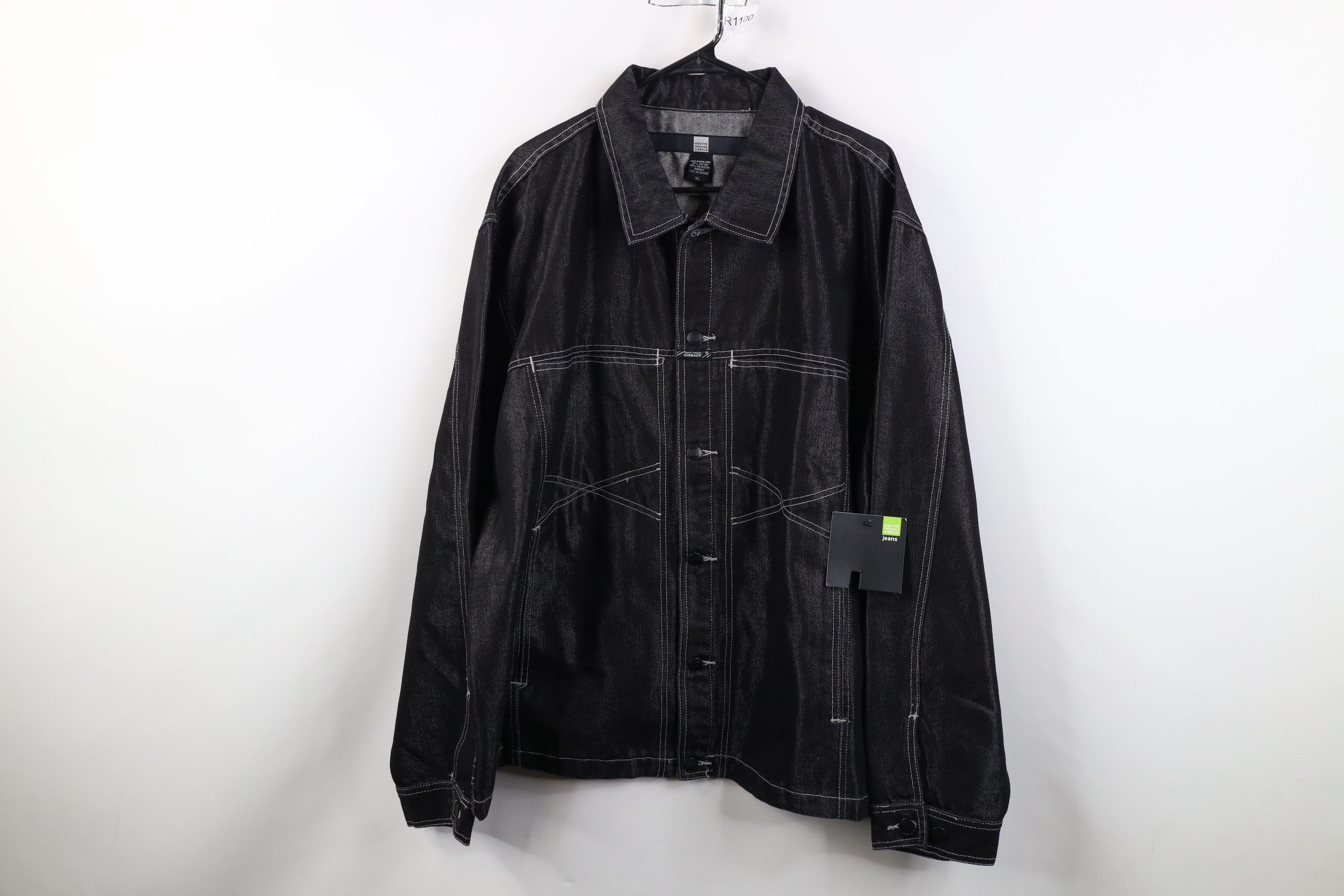 Marithe + Francois Girbaud Deadstock Vintage 90s Marithe Francois Girbaud Jacket Black Size US XL / EU 56 / 4 - 1 Thumbnail