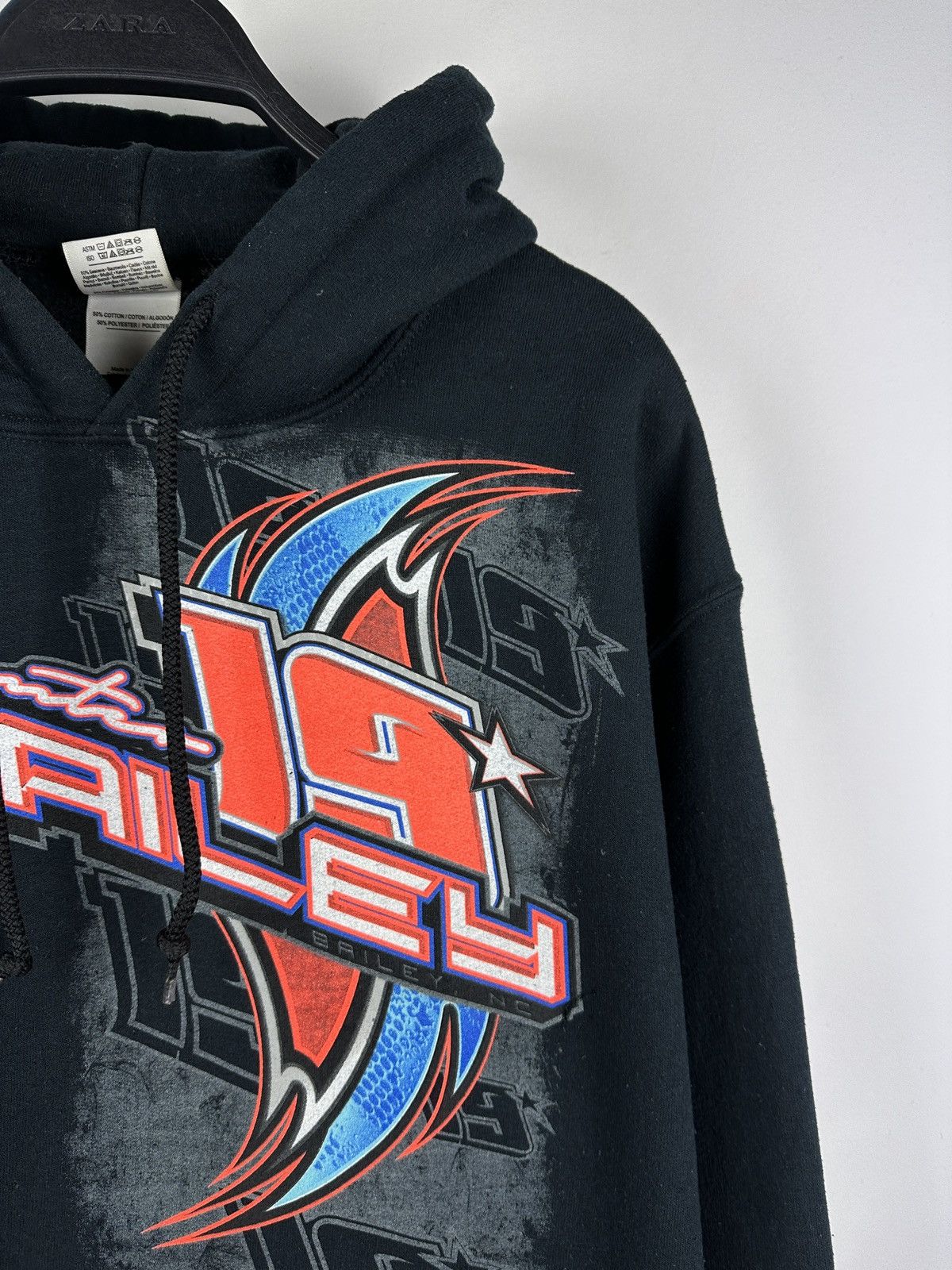 Vintage Vintage Y2K Hunter Bailey 19 Racing Hoodie Size US M / EU 48-50 / 2 - 12 Thumbnail