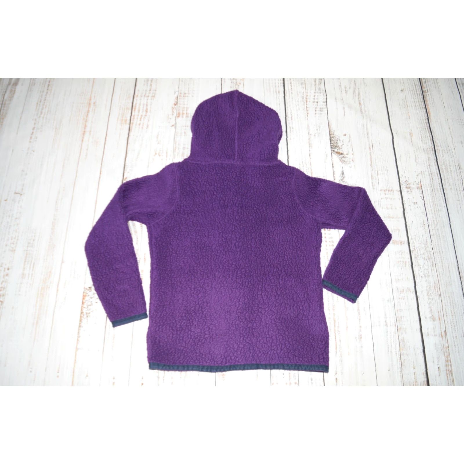 Patagonia PATAGONIA WOMENS FLEECE SHEARLING CARDIGAN HOODED BUTTON UP PURPLE EGGPLANT SZ S Size S / US 4 / IT 40 - 8 Thumbnail