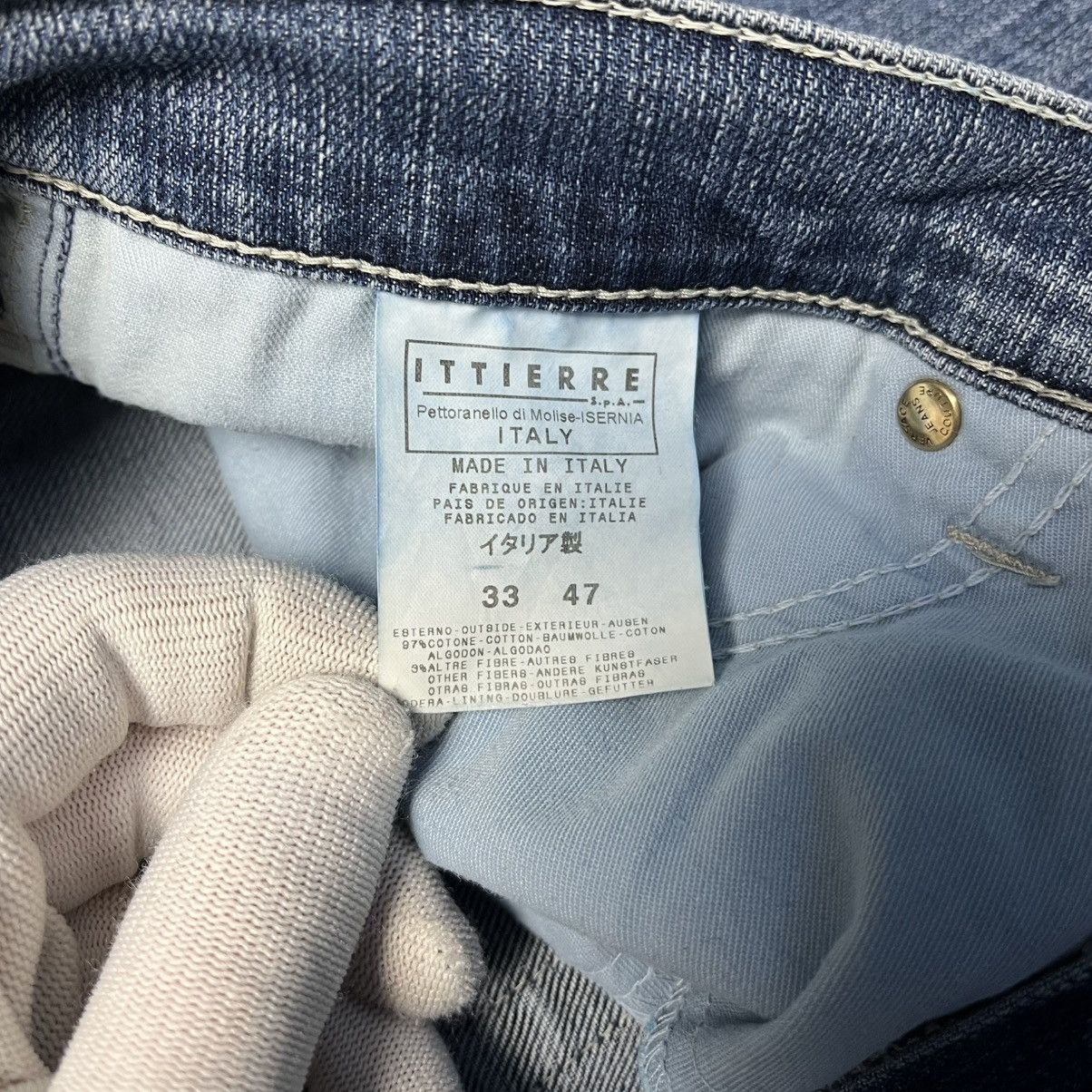 Versace Vintage Versace Jeans Couture Denim Jeans Luxury Designer Size 33" - 9 Thumbnail