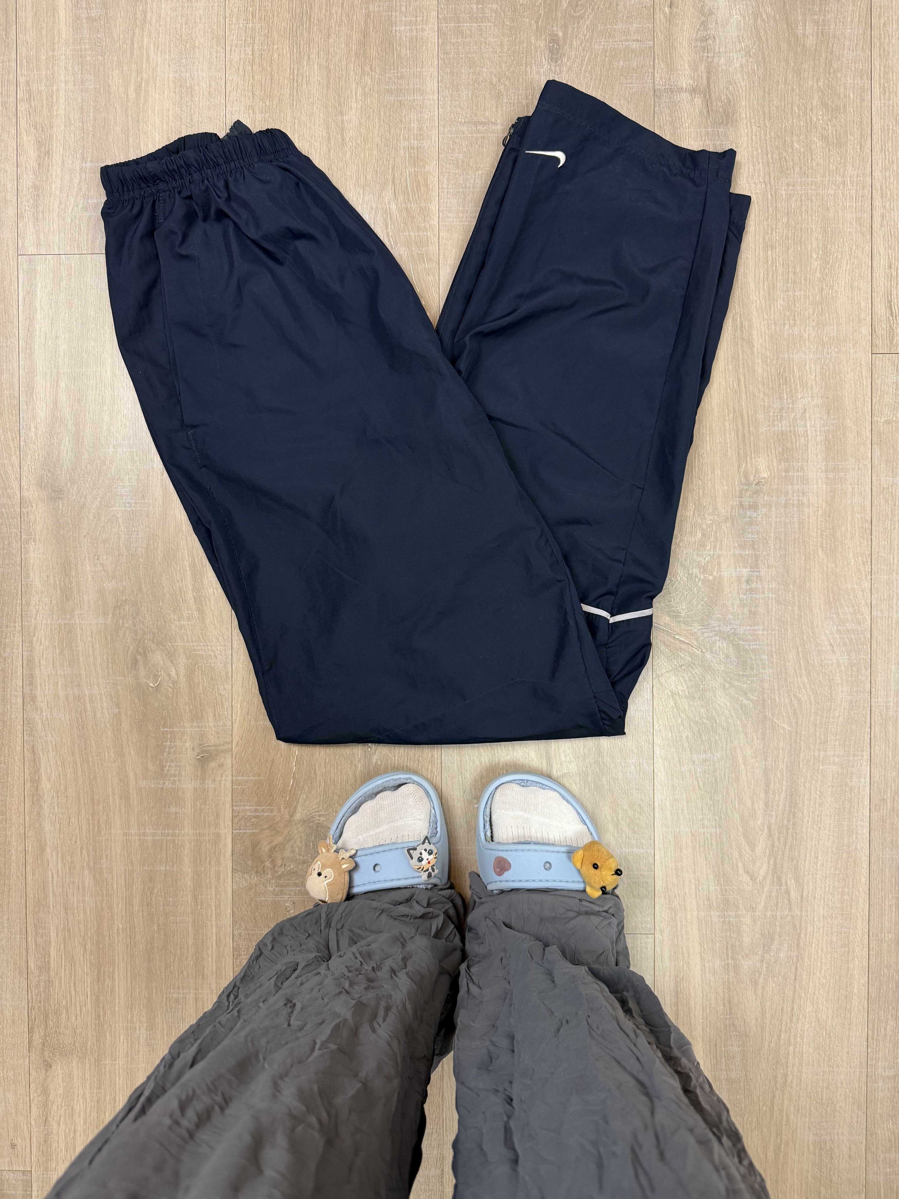 Nike Vintage Y2k Nike Dark Blue Reflective Track Pants Size US 34 / EU 50 - 1 Thumbnail