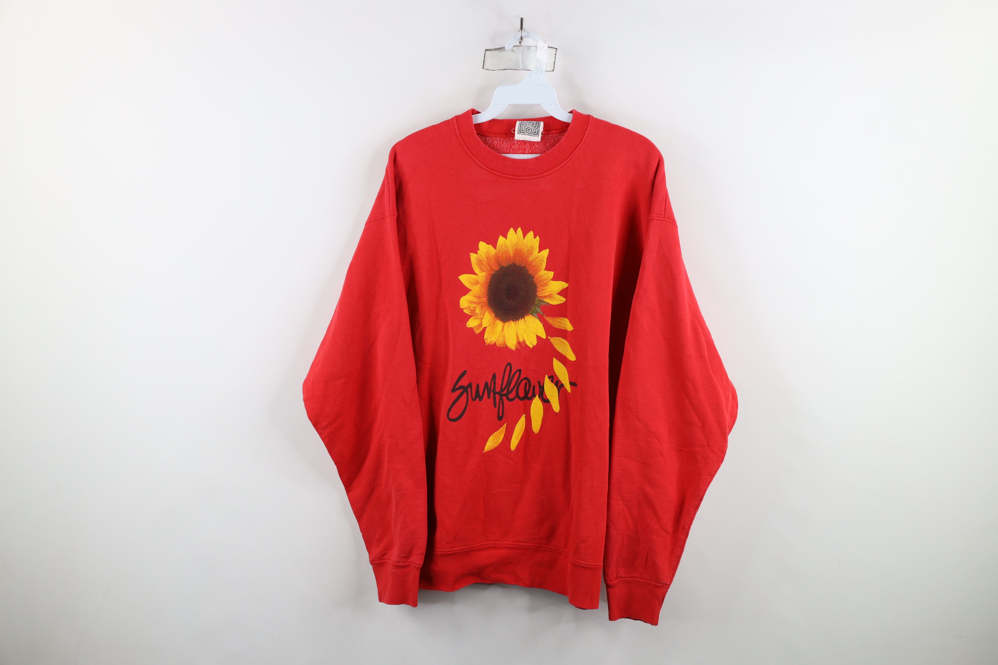 Vintage Vintage 90s Streetwear Nature Sunflower Crewneck Sweatshirt Size L / US 10 / IT 46 - 1 Thumbnail