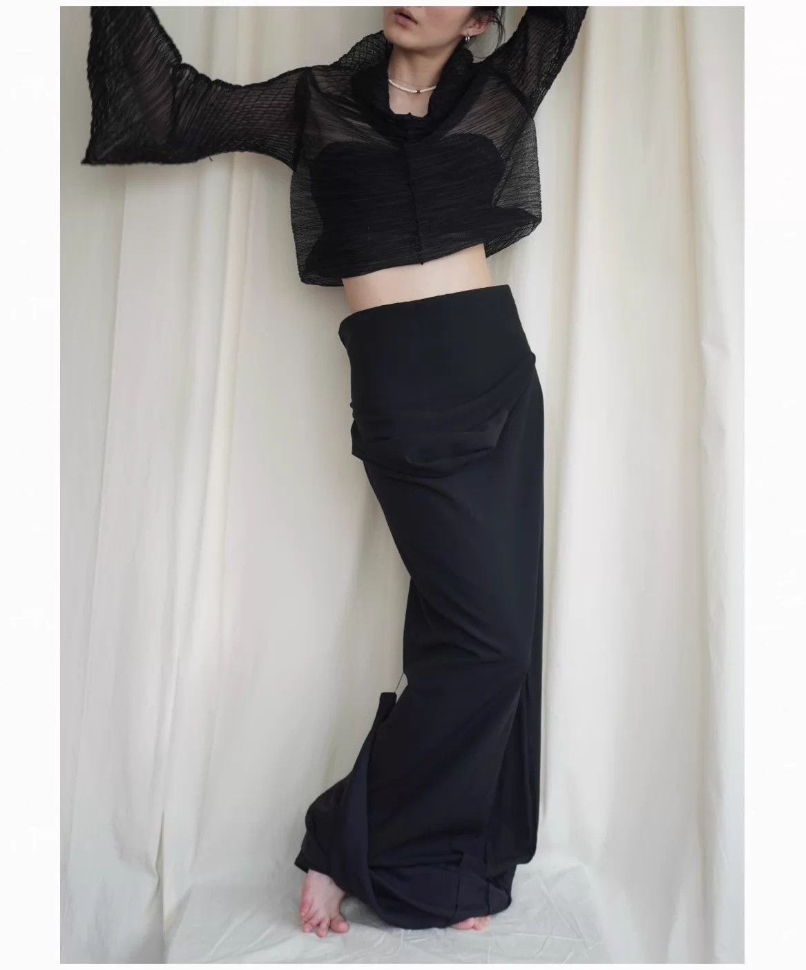 Comme des Garcons CDG 1991ss Convertible Fold Long Dress M (9/10) Size 27" / US 4 / IT 40 - 1 Thumbnail