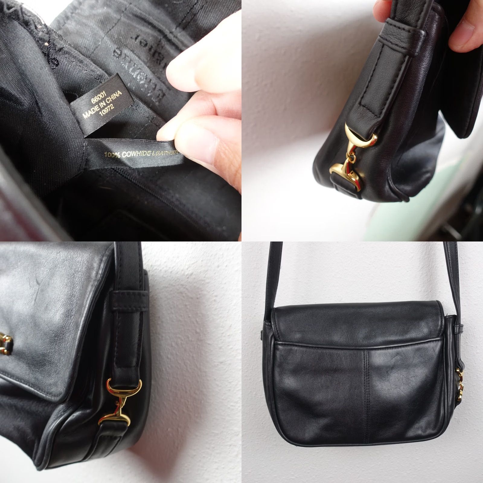 Etienne Aigner VINTAGE Etienne Aigner Shoulder bag Black Leather Smoke Free Home Ladies Bag Size ONE SIZE - 8 Thumbnail