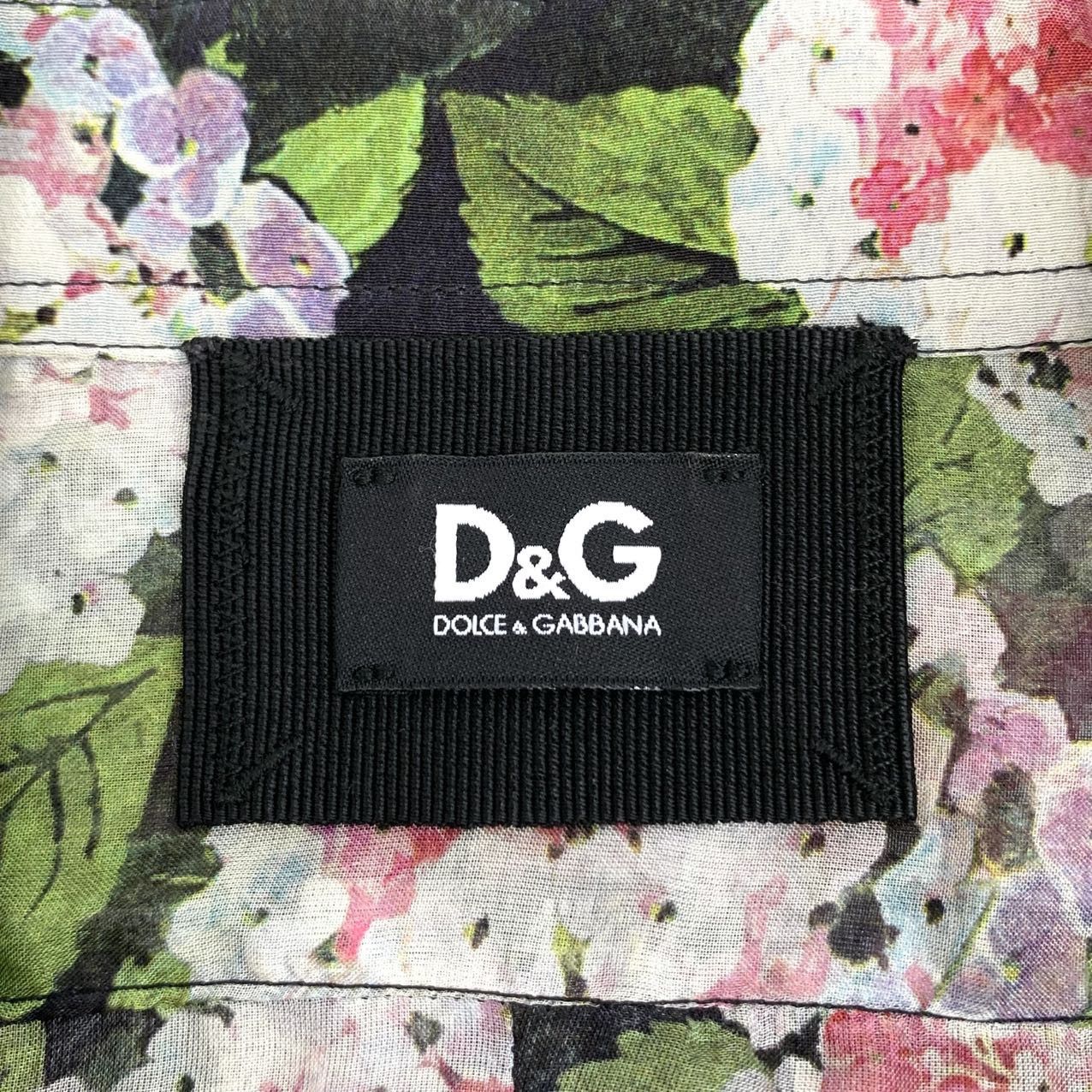 Dolce & Gabbana Dolce & GGabban Floral Silk Long Sleeve Shirt K26WX Size M / US 6-8 / IT 42-44 - 5 Thumbnail