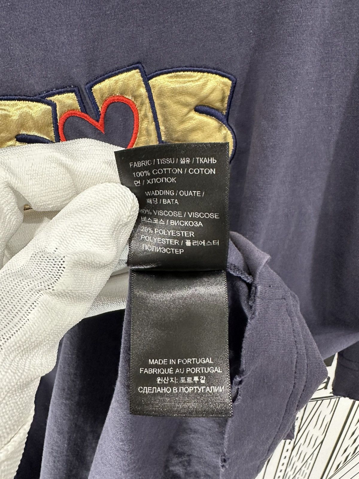 Vetements Vetements Jesus Loves You Tee XS Navy Size US XS / EU 42 / 0 - 12 Thumbnail