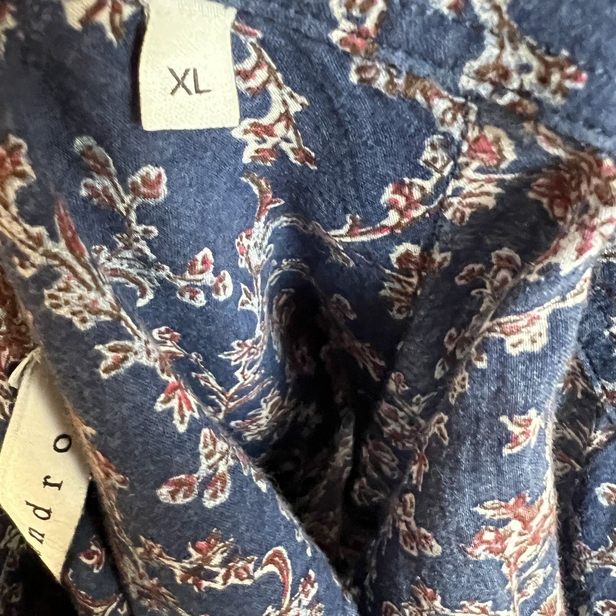 Sandro Vibrant Sandro Floral Print Button-Up Shirt, Size XL Size US XL / EU 56 / 4 - 4 Thumbnail