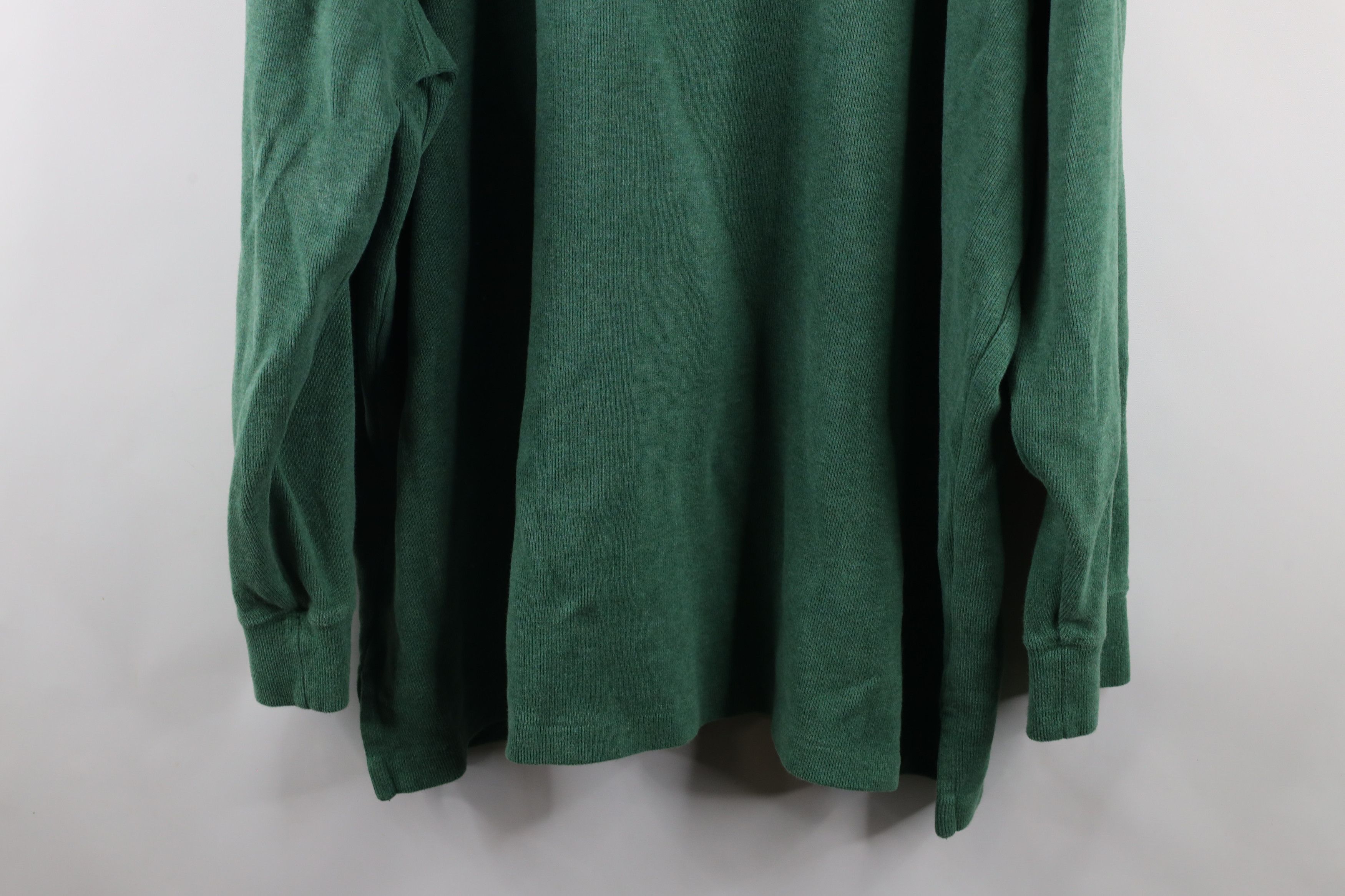 Ralph Lauren × Vintage Vintage 90s Ralph Lauren Half Zip Pullover Sweater Green Size US XXL / EU 58 / 5 - 10 Thumbnail