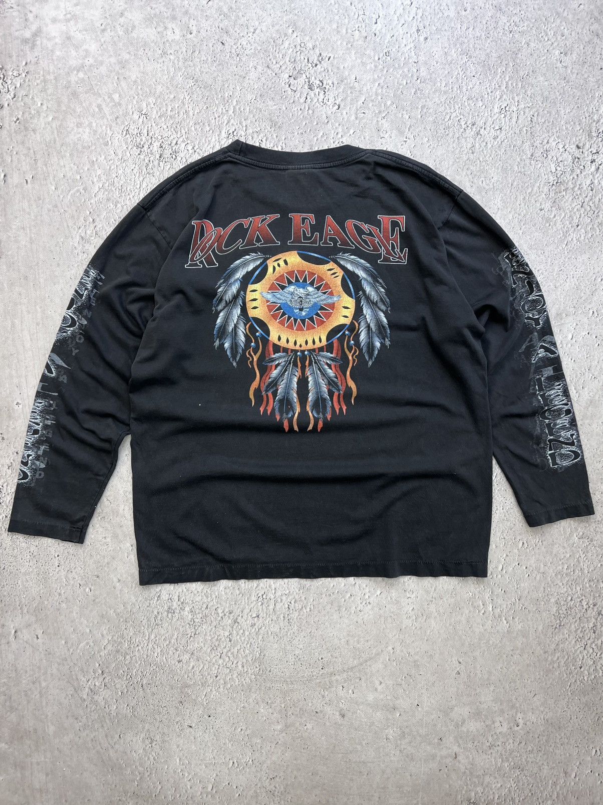 Harley Davidson × Vintage × West Coast Choppers 2000's Sun faded West Coast Choppers Long Beach Longsleeve Size US L / EU 52-54 / 3 - 6 Thumbnail