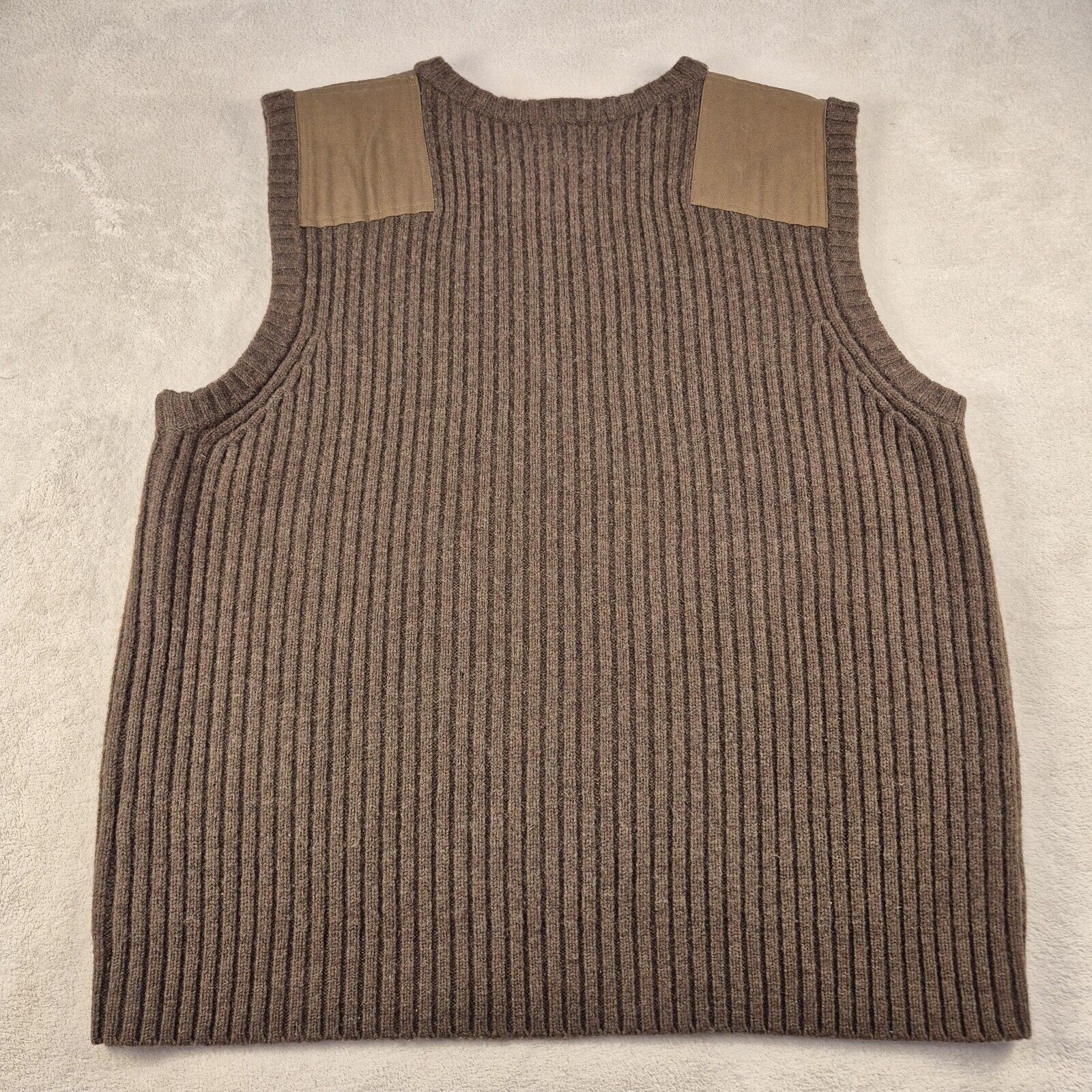 L.L. Bean LL Bean Mens Hunting Merino Wool Ribbed Knit Sweater XL Vest Size US XL / EU 56 / 4 - 7 Thumbnail
