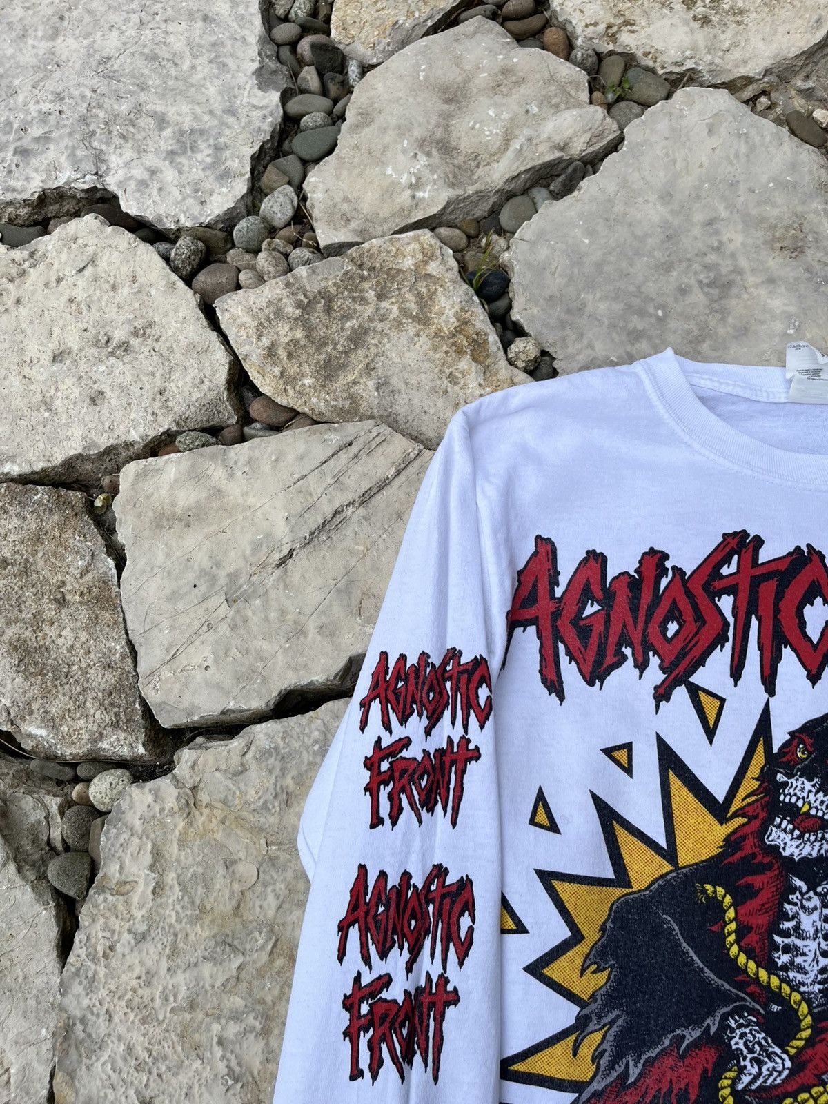 Band Tees × Vintage Vintage Agnostic Front band tee long sleeve the eliminator Size US S / EU 44-46 / 1 - 5 Thumbnail