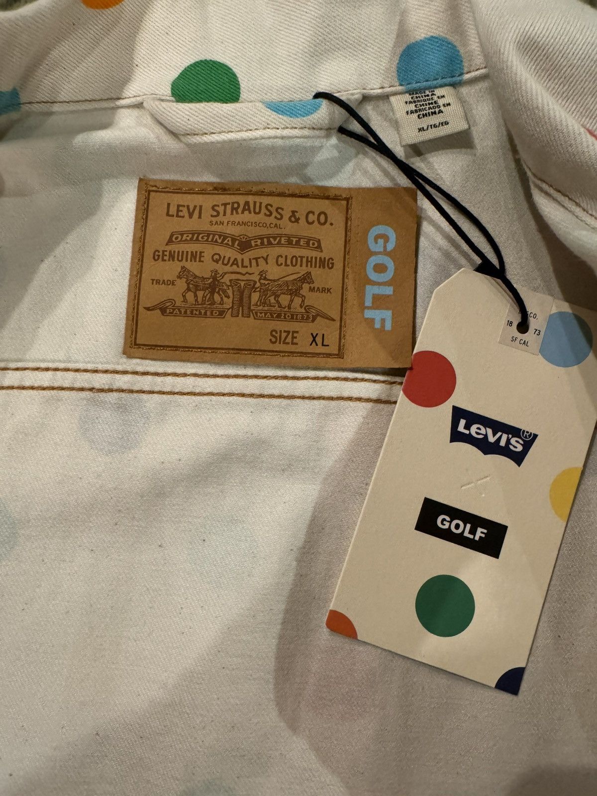 Golf le Fleur GOLF WANG x Levi’s polka dot jacket Size US XL / EU 56 / 4 - 5 Thumbnail