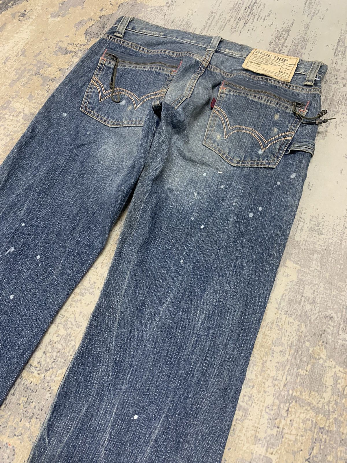 Edwin EDWIN BLUE TRIP CLAW MARK TOKYO DISTRESS DENIM JEANS Size US 32 / EU 48 - 12 Thumbnail