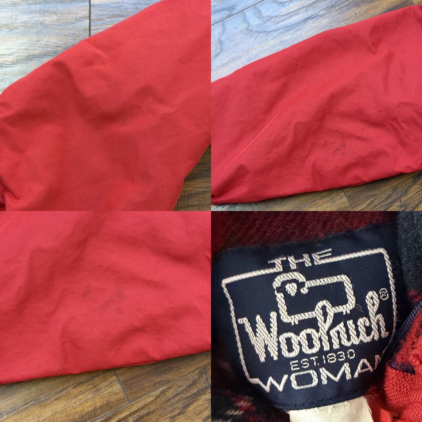 Vintage VINTAGE Woolrich Jacket Womens L Red Hooded Full Zip Pockets Wool Lined Woolrich Rain Coat Outdoor USA Red Woolrich Jacket Womens L Size L / US 10 / IT 46 - 9 Thumbnail
