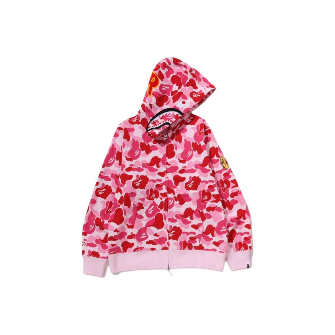 Bape A Bathing Ape Pink Camo Shark Hoodie Size M Size US M / EU 48-50 / 2 - 1 Thumbnail