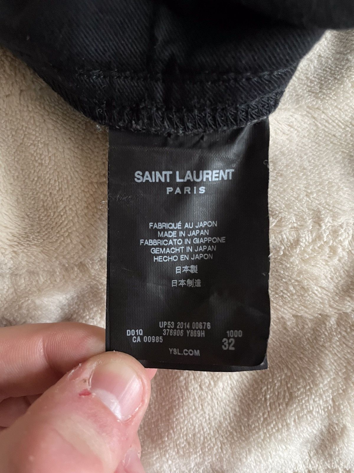 Saint Laurent Paris Black DO2 Waxed Denim Size US 32 / EU 48 - 7 Thumbnail