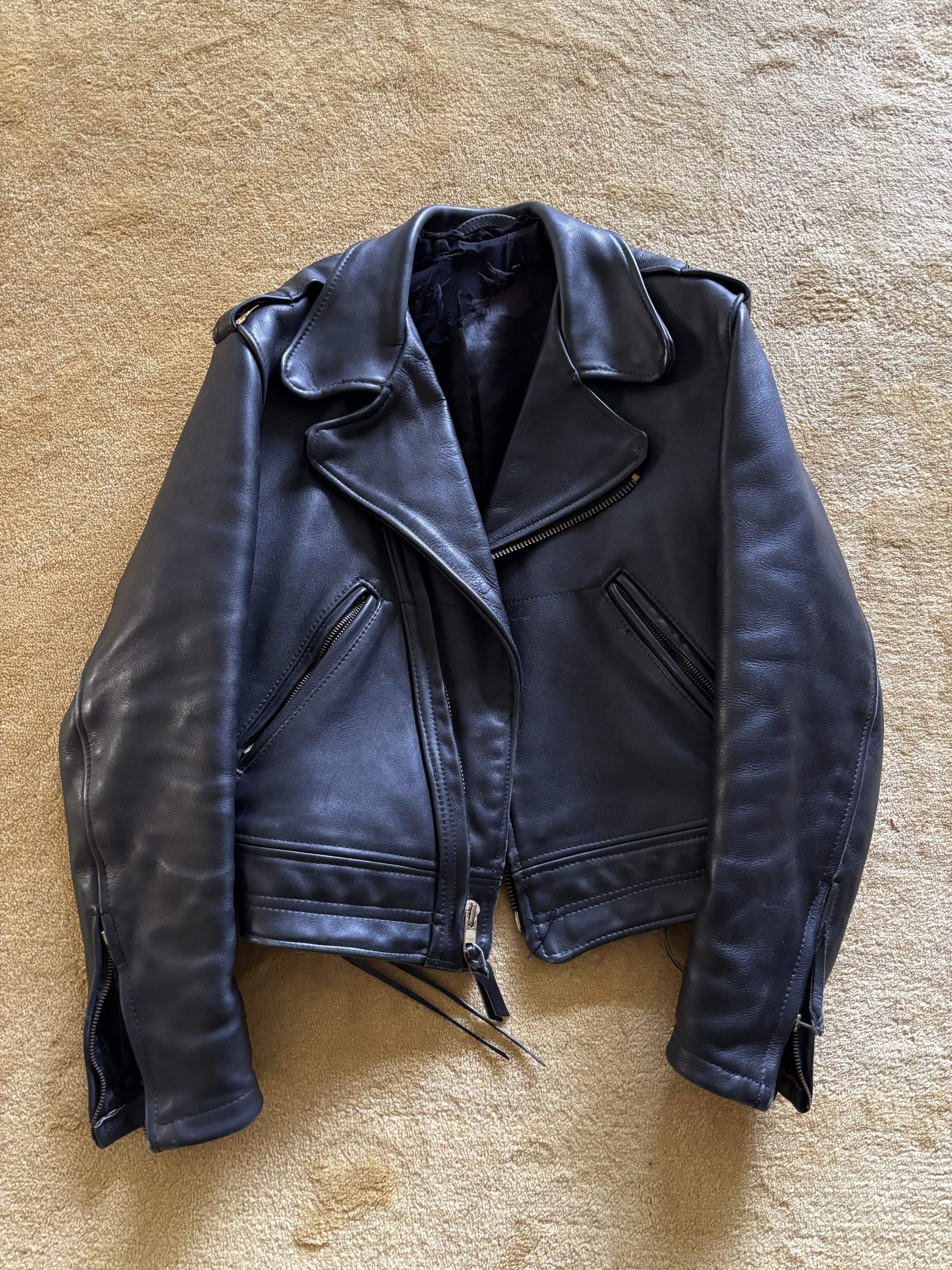 Other The Leather Man NYC Classic Leather Motorcycle Jacket Size US S / EU 44-46 / 1 - 1 Thumbnail