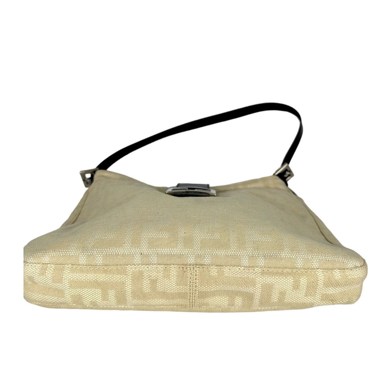 Fendi FENDI Zucca Canvas Mamma Baguette Shoulder Bag FF Beige Size ONE SIZE - 3 Thumbnail