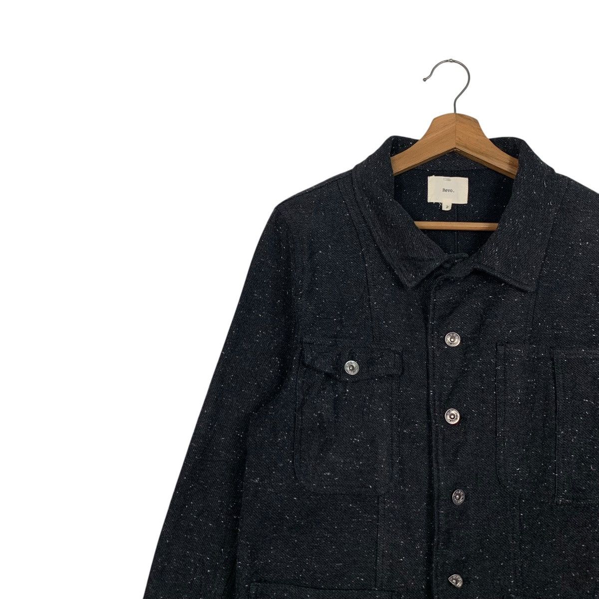 Japanese Brand REVO Neppy Cotton Chore Jacket Work Shirt Jacket #2810-C127 Size US S / EU 44-46 / 1 - 3 Thumbnail