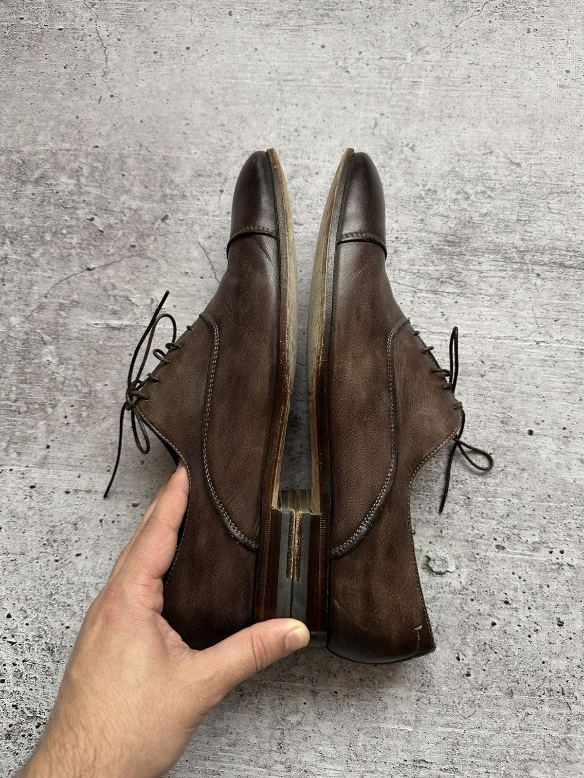 Santoni Vintage Santoni Oxford Leather Formal Shoes Size US 9.5 / EU 42-43 - 12 Thumbnail