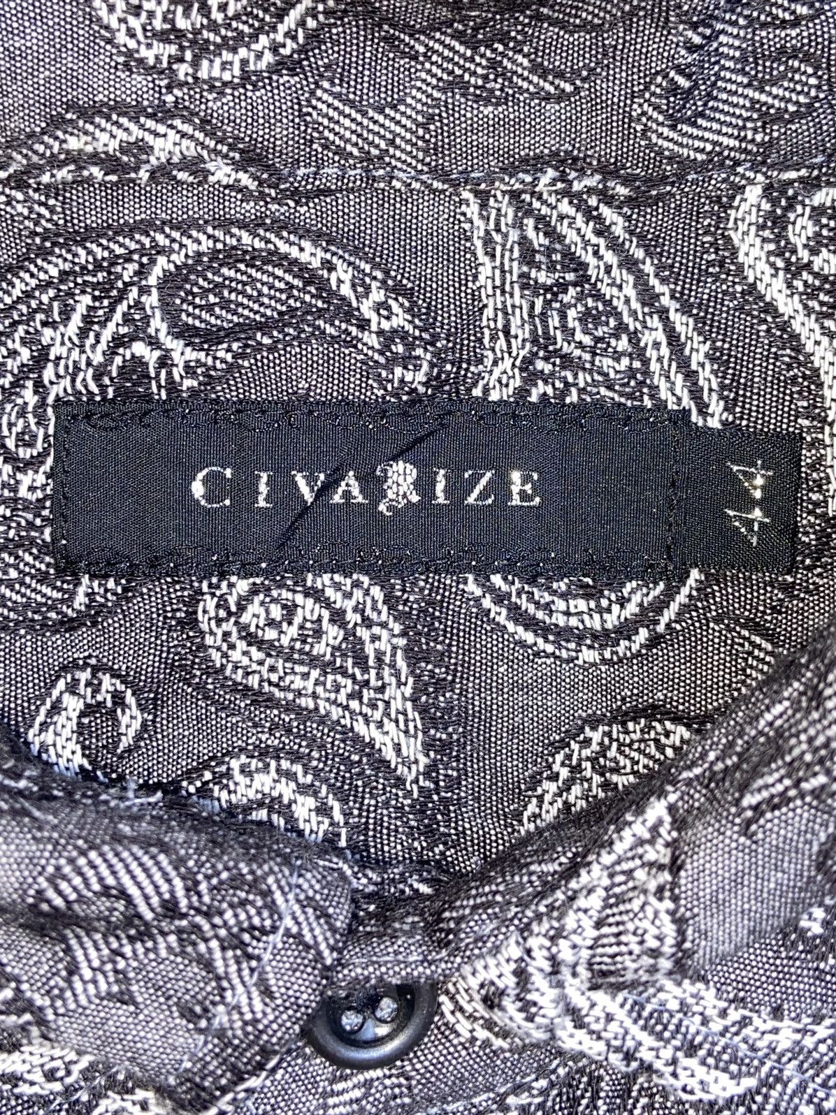 CIVARIZE CIVARIZE Patterned Grey Shirt Size US S / EU 44-46 / 1 - 11 Thumbnail