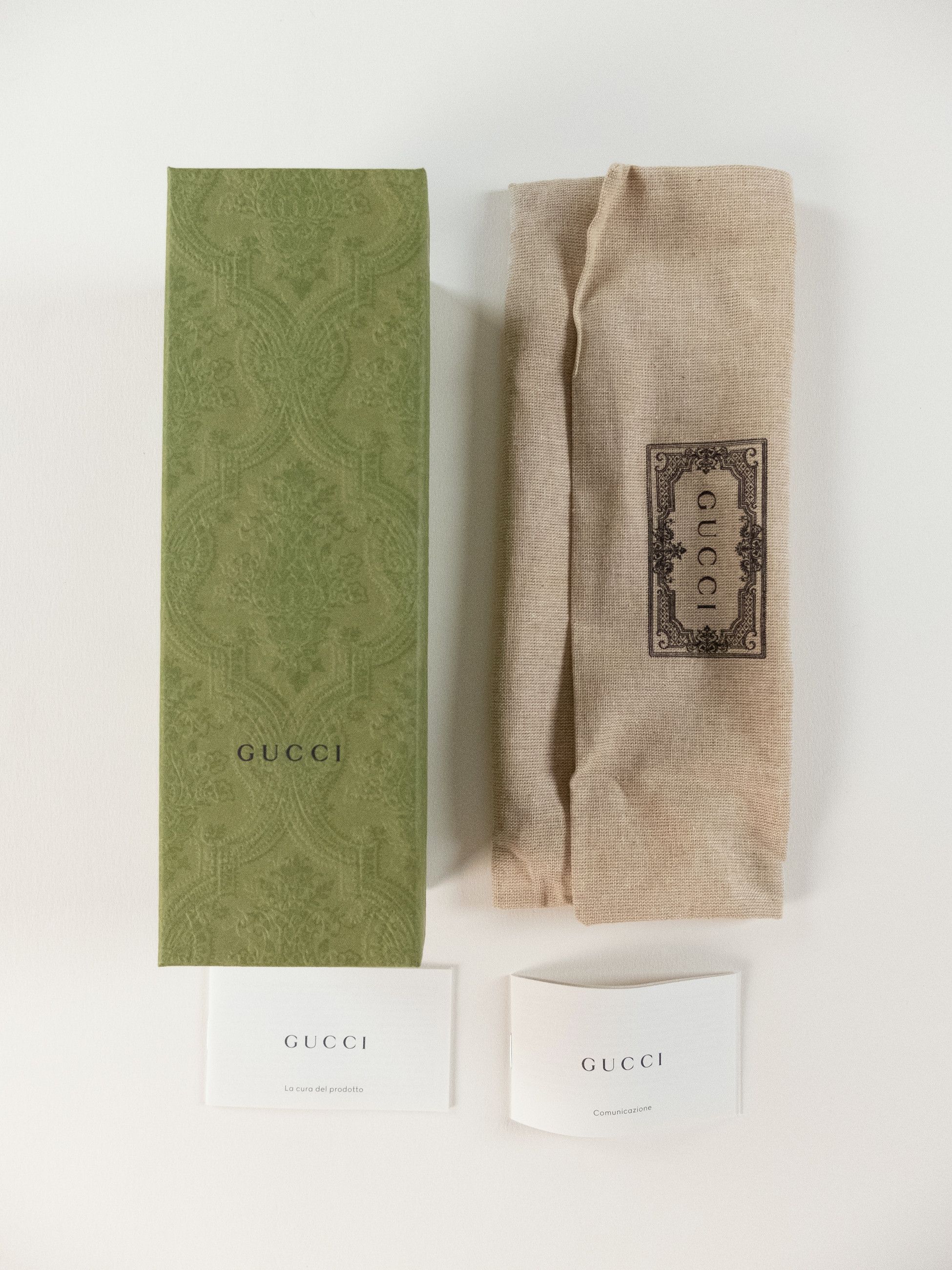 Gucci GUCCI Cascade green brown logo pencil case make up bag Size ONE SIZE - 9 Thumbnail