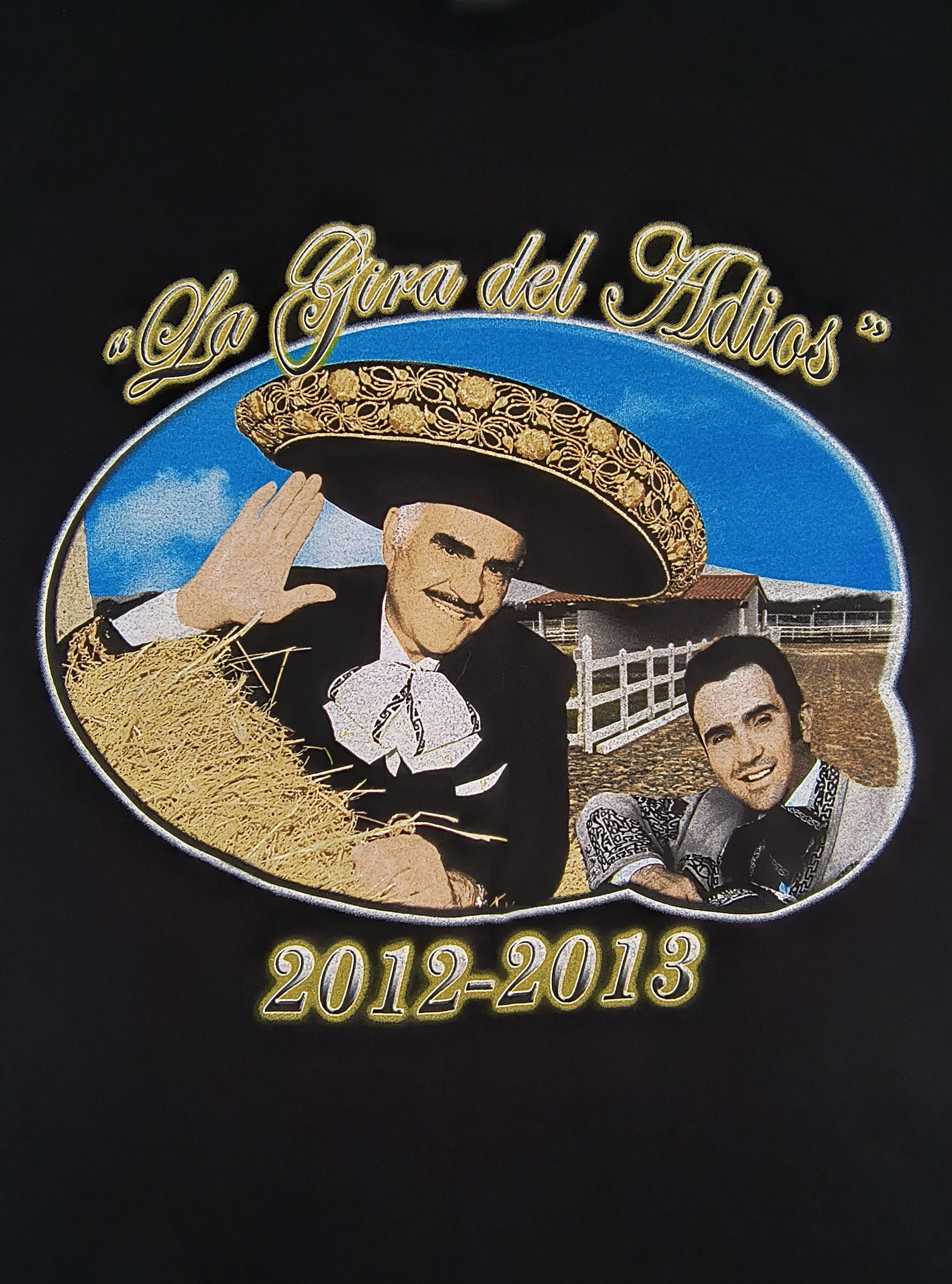Mexican Threads Vicente Fernandez la gira del adios 2012 tee Size US M / EU 48-50 / 2 - 1 Thumbnail