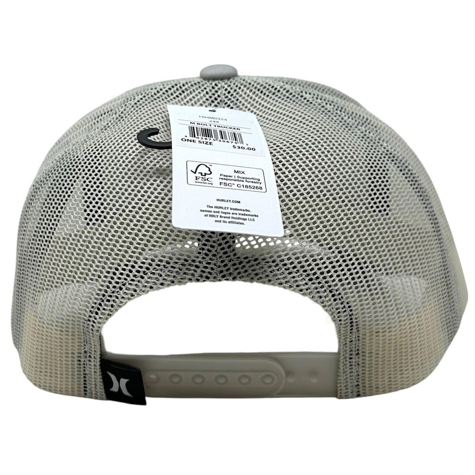 Hurley Hurley Men's Trucker Hat Bolt Embroidered Mesh Snapback Cap Size ONE SIZE - 3 Thumbnail
