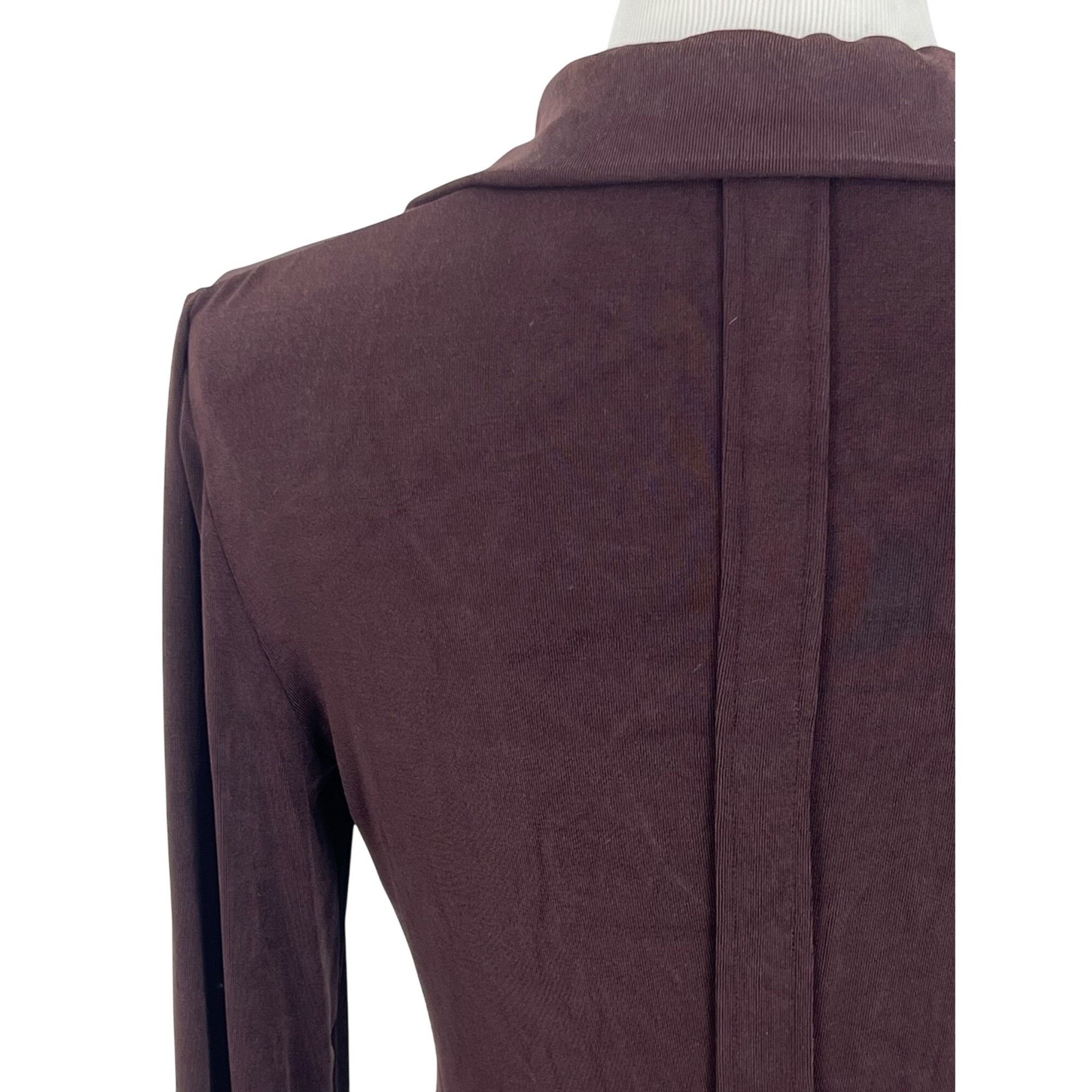 Emporio Armani VTG Armani Oxblood Button-Up Top | Office Siren Old Money Fe Size M / US 6-8 / IT 42-44 - 8 Thumbnail