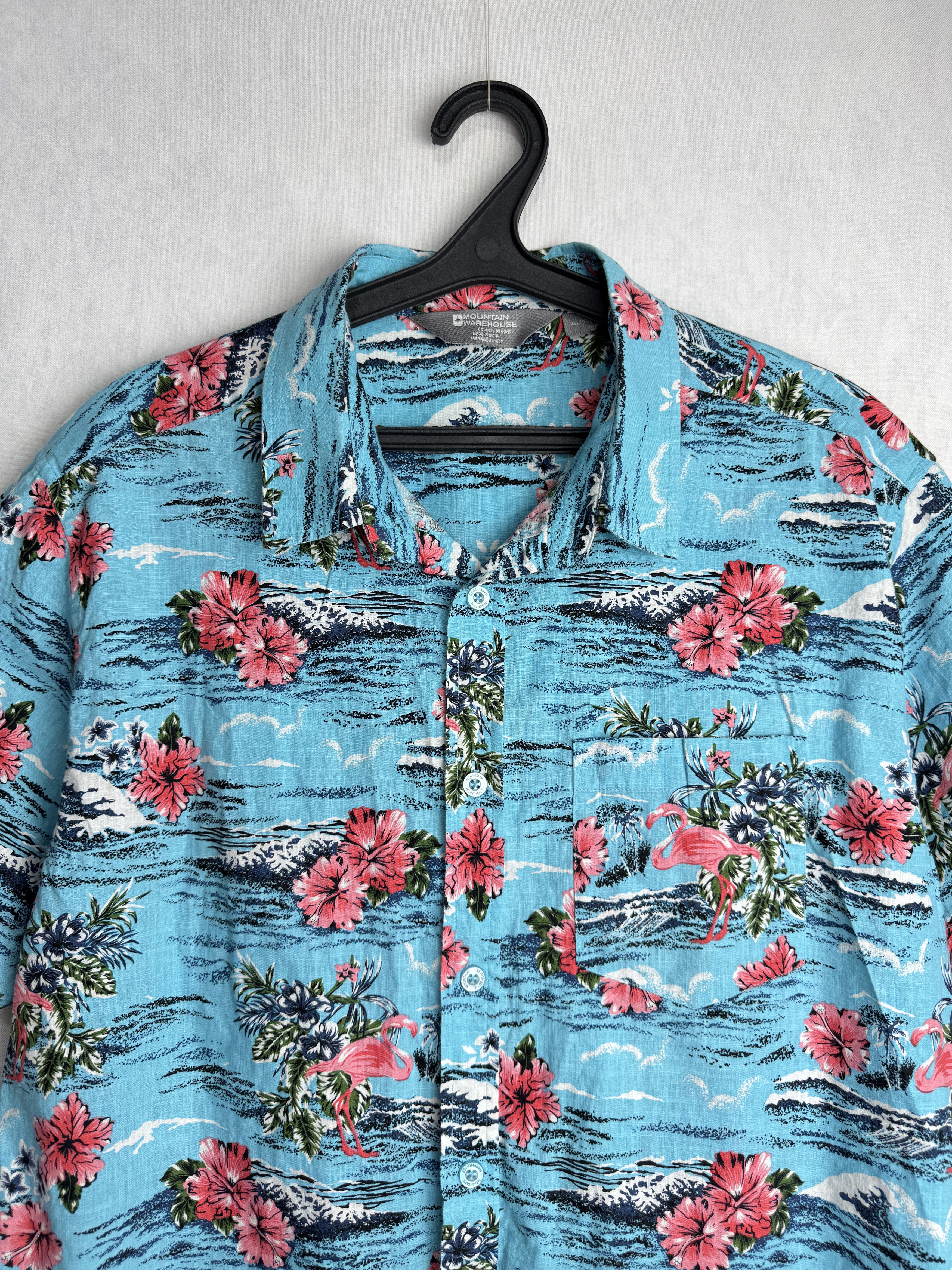 Other MOUNTAIN WAREHOUSE men’s Hawaiian cotton button up shirt Size US XL / EU 56 / 4 - 2 Thumbnail