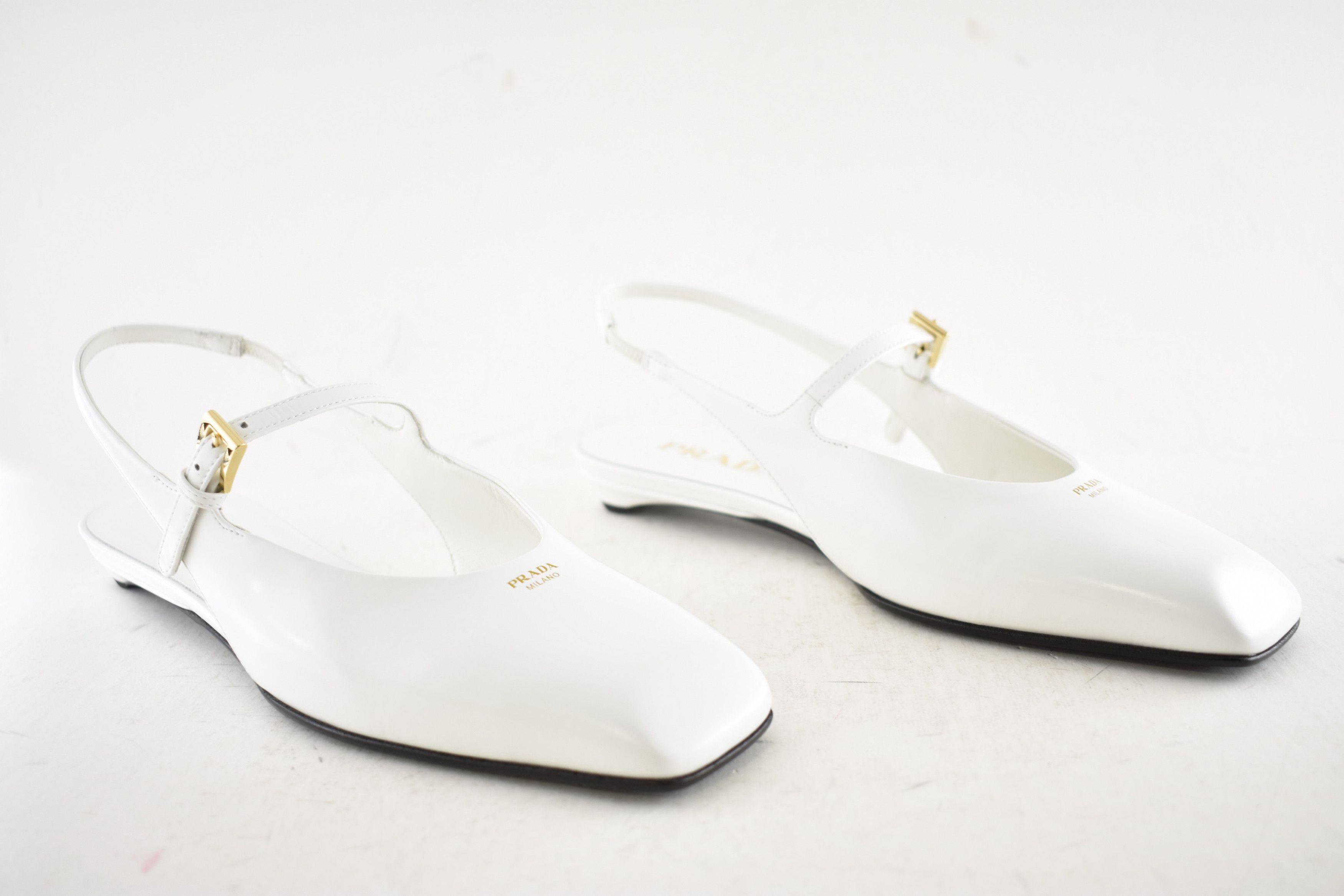 Prada Prada Leather Mary Jane Slingback Ballerina Ballet Flat 40 Size US 10 / IT 40 - 4 Thumbnail