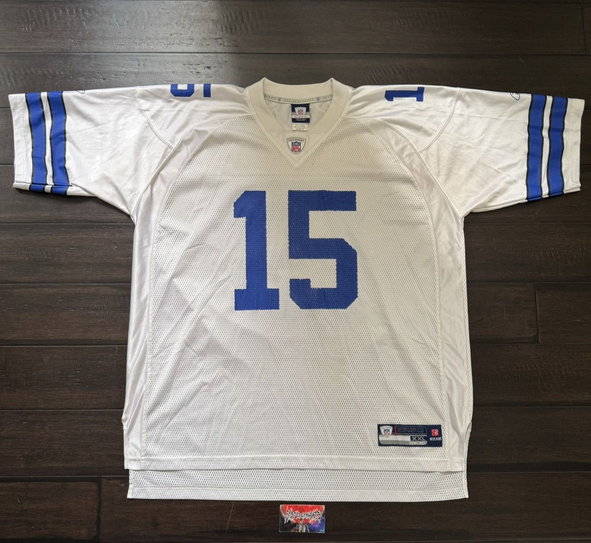 NFL Vintage Reebok NFL Football #15 Jersey White Size US XXL / EU 58 / 5 - 1 Thumbnail