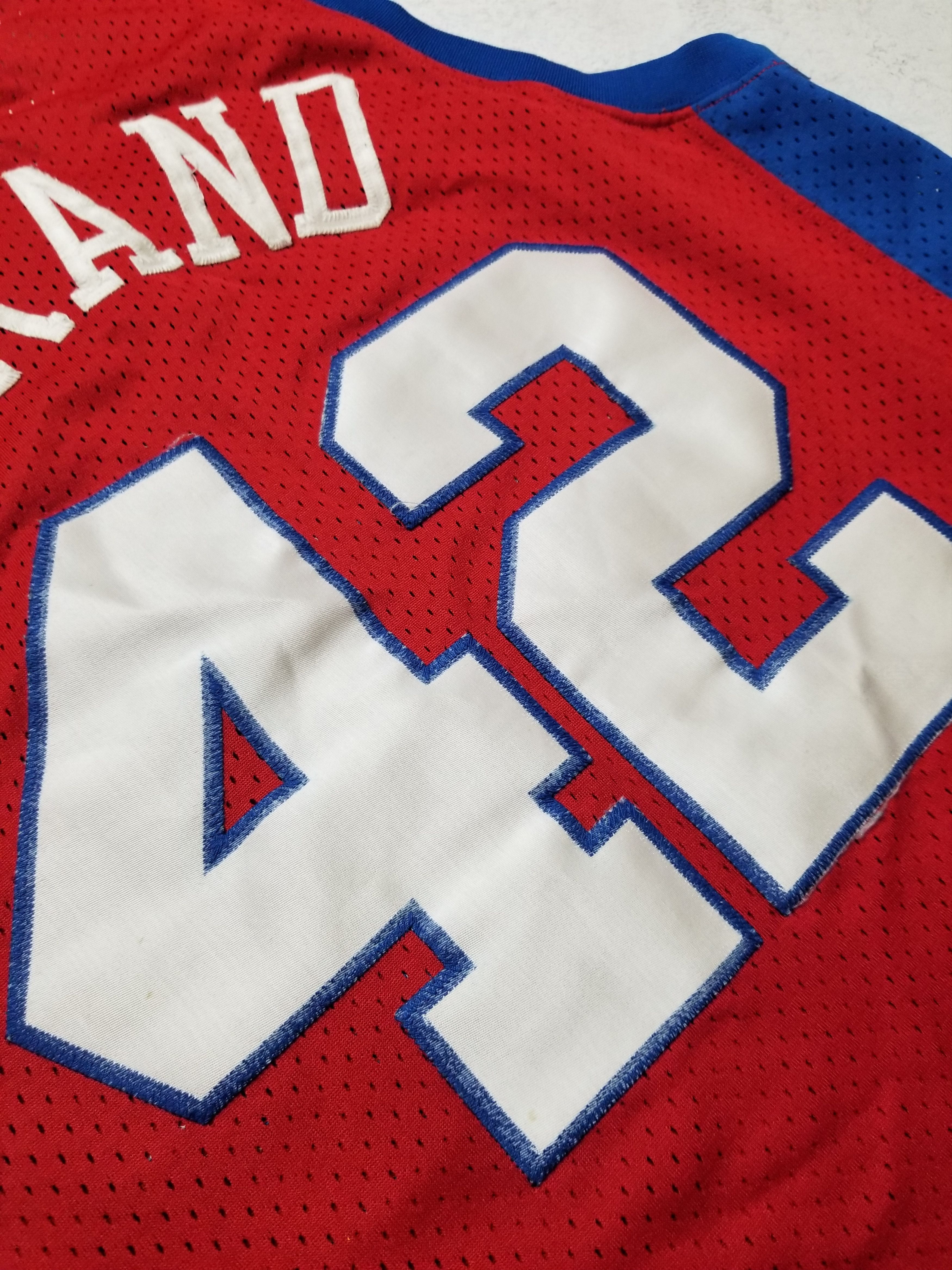 Nike VTG Elton Brand Los Angeles Clippers #42 Red and Blue Jersey Size US S / EU 44-46 / 1 - 6 Thumbnail