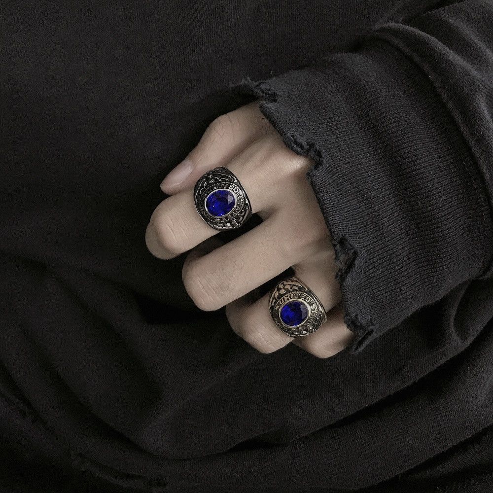 Jewelry Punk Jewelry Rings Open Size Chrome Ring (Size 7-13) Size ONE SIZE - 1 Thumbnail