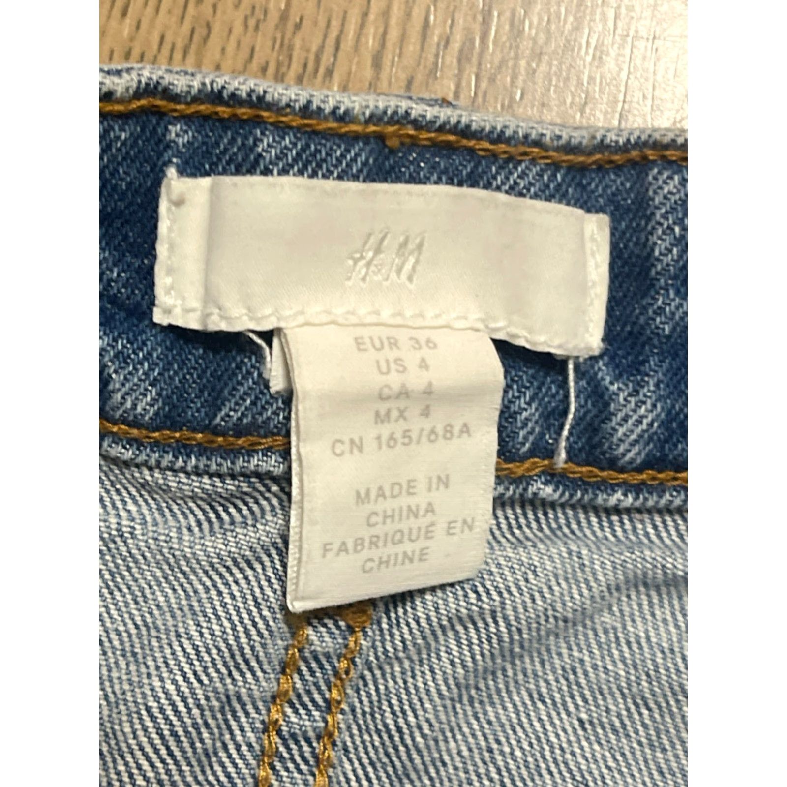 H&M H&M Jeans Women's 4 Blue Denim Medium Wash Straight Leg 36" Length Jeans Women Size 27" / US 4 / IT 40 - 6 Thumbnail