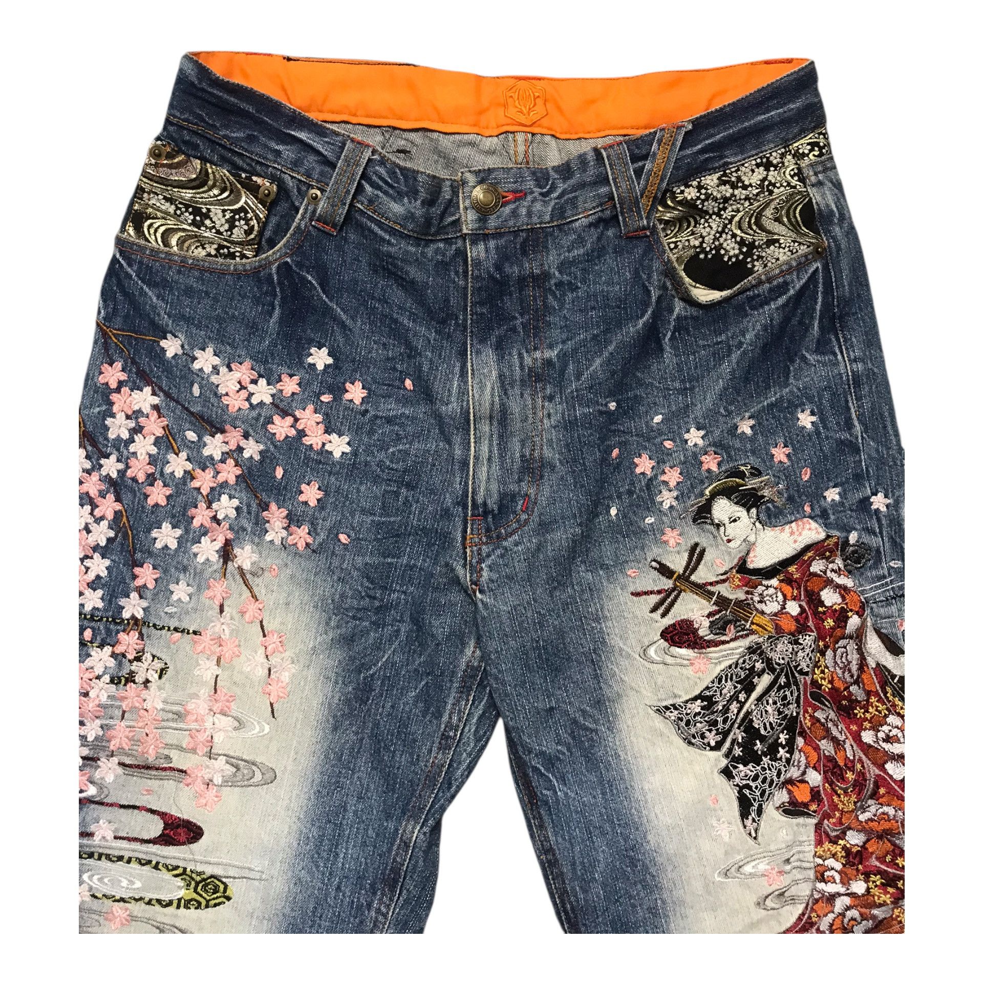 Karakuri Tamashii Kakakuri Japanese Tradition Embroidered Pant Size US 30 / EU 46 - 5 Thumbnail