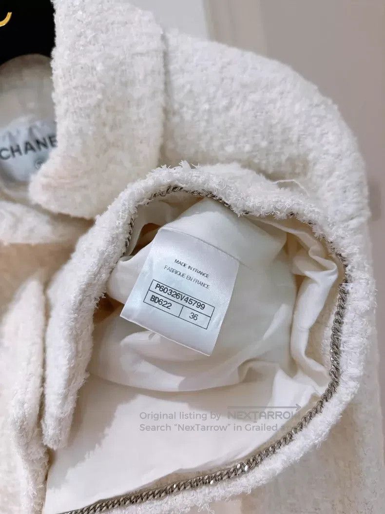 Chanel Chanel Cruise ship series white tweed coat Size XS / US 0-2 / IT 36-38 - 9 Thumbnail
