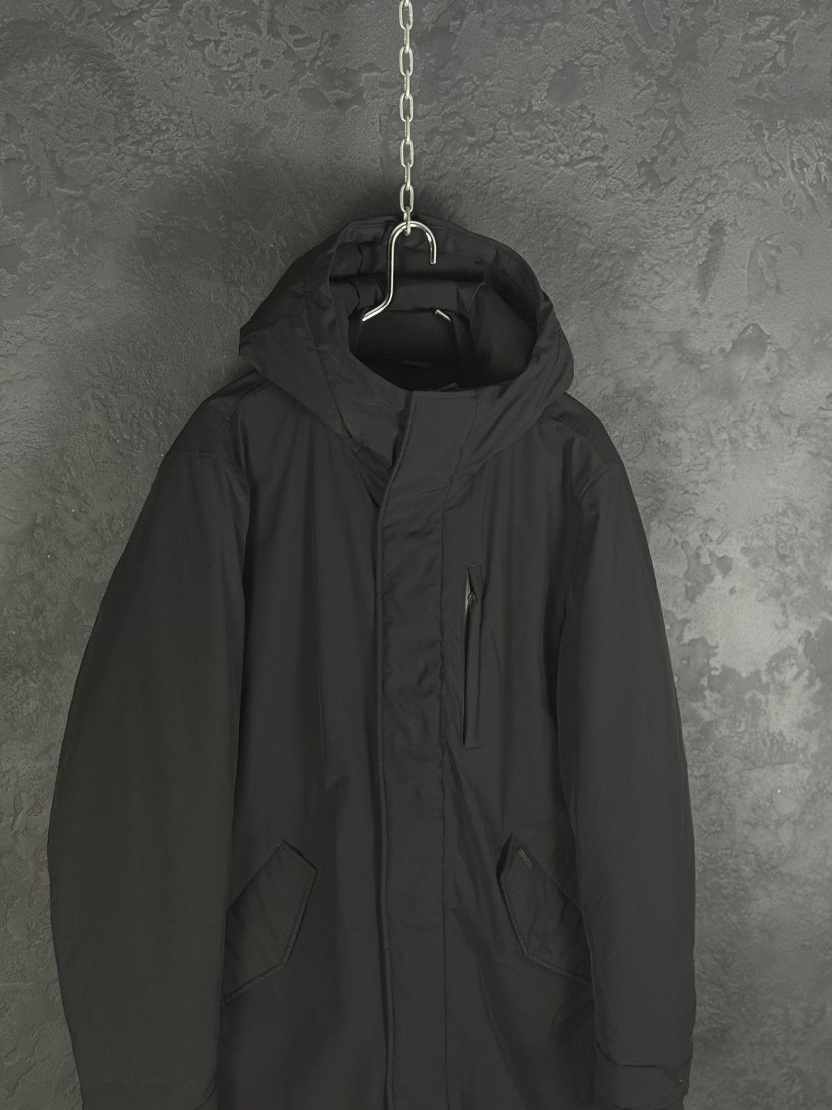Woolrich Woolen Mills Woolrich Men’s Down Parka Black Hooded Jacket Size US L / EU 52-54 / 3 - 5 Thumbnail