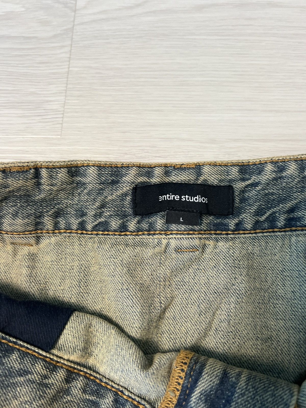 Entire Studios Entire Studios Acid Wash Denim Short Size US 34 / EU 50 - 2 Thumbnail
