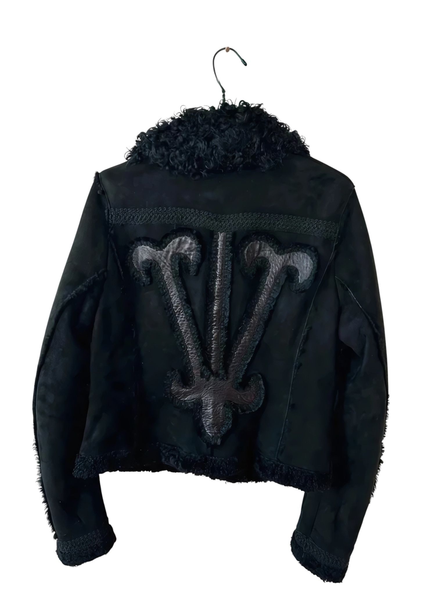 Roberto Cavalli SHEARLING SUEDE LEATHER JACKET Size M / US 6-8 / IT 42-44 - 2 Thumbnail